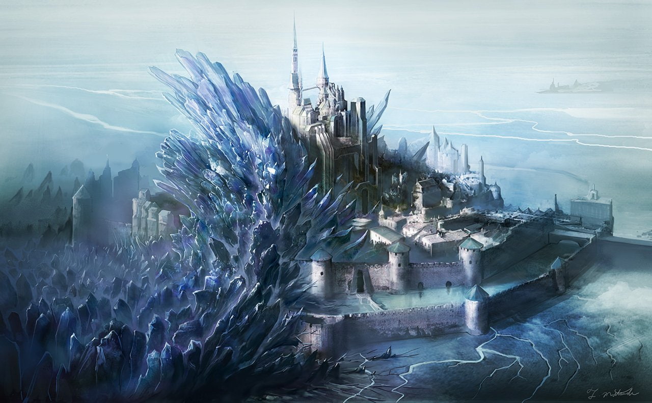 Mevius Final Fantasy, Fantasy, Frozen, 720P, Final Fantasy, Ice, Castle, HD Wallpaper