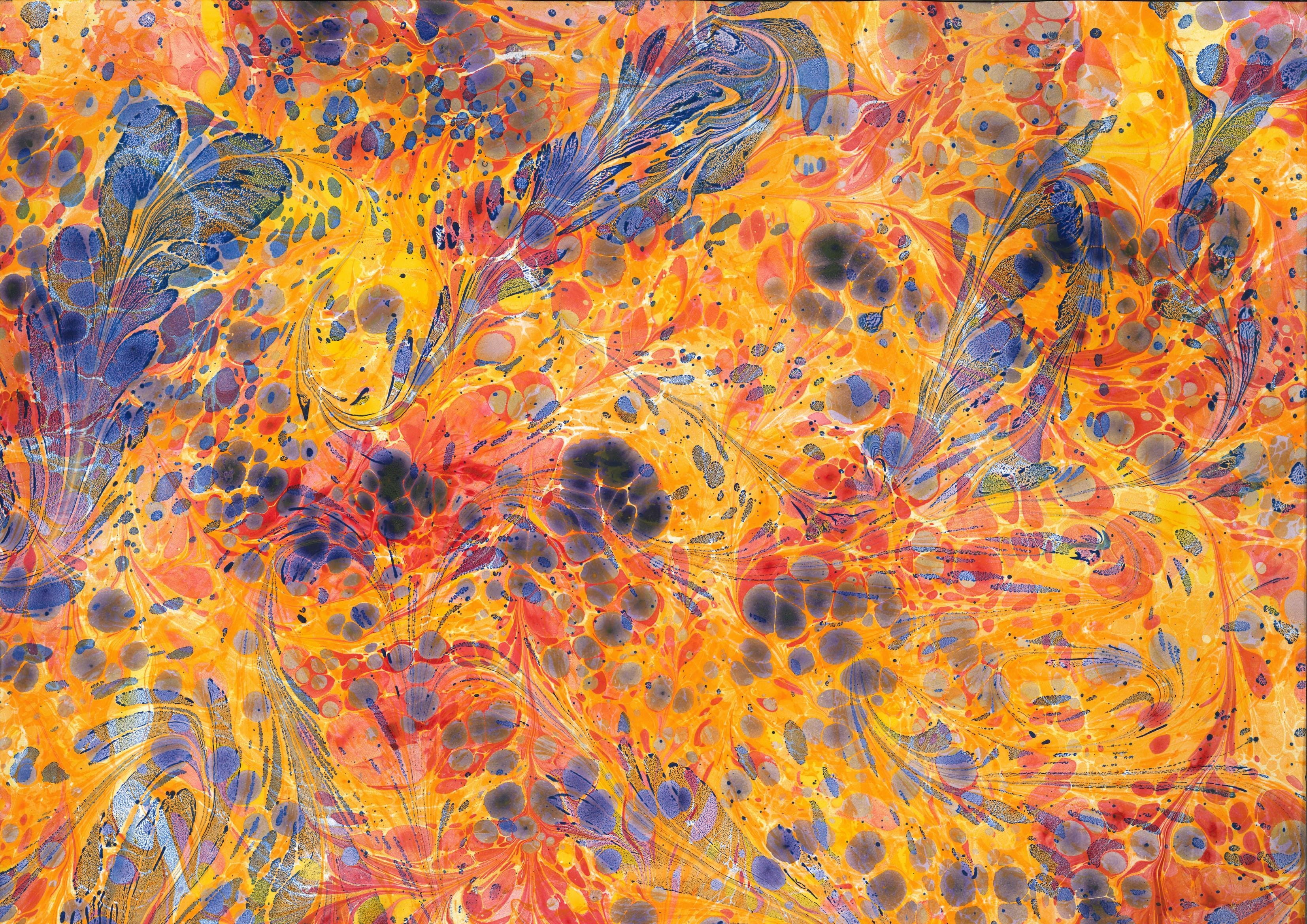 colorful, microbiology, biology, movement, healthcare and medicine, research, crafts, vibrant color, extreme close-up, blue, 2K, orange color, orange, HD Wallpaper