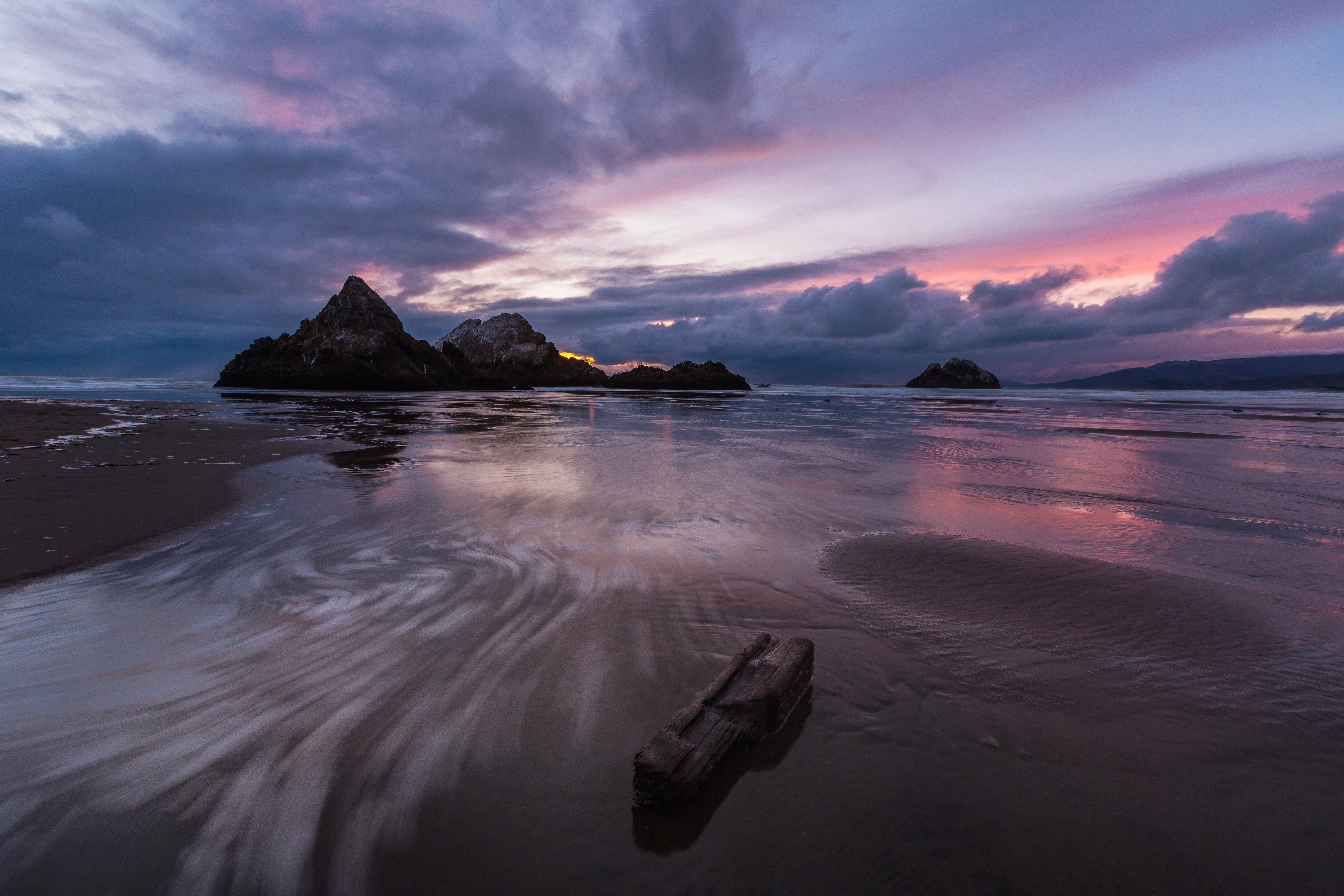 water, rock - Object, landscape, seal, beach, sunrise, sky, outdoors, nature, seascape, sunset, rock, seashore, coastline, sand, sea, 5K, scenics, HD Wallpaper