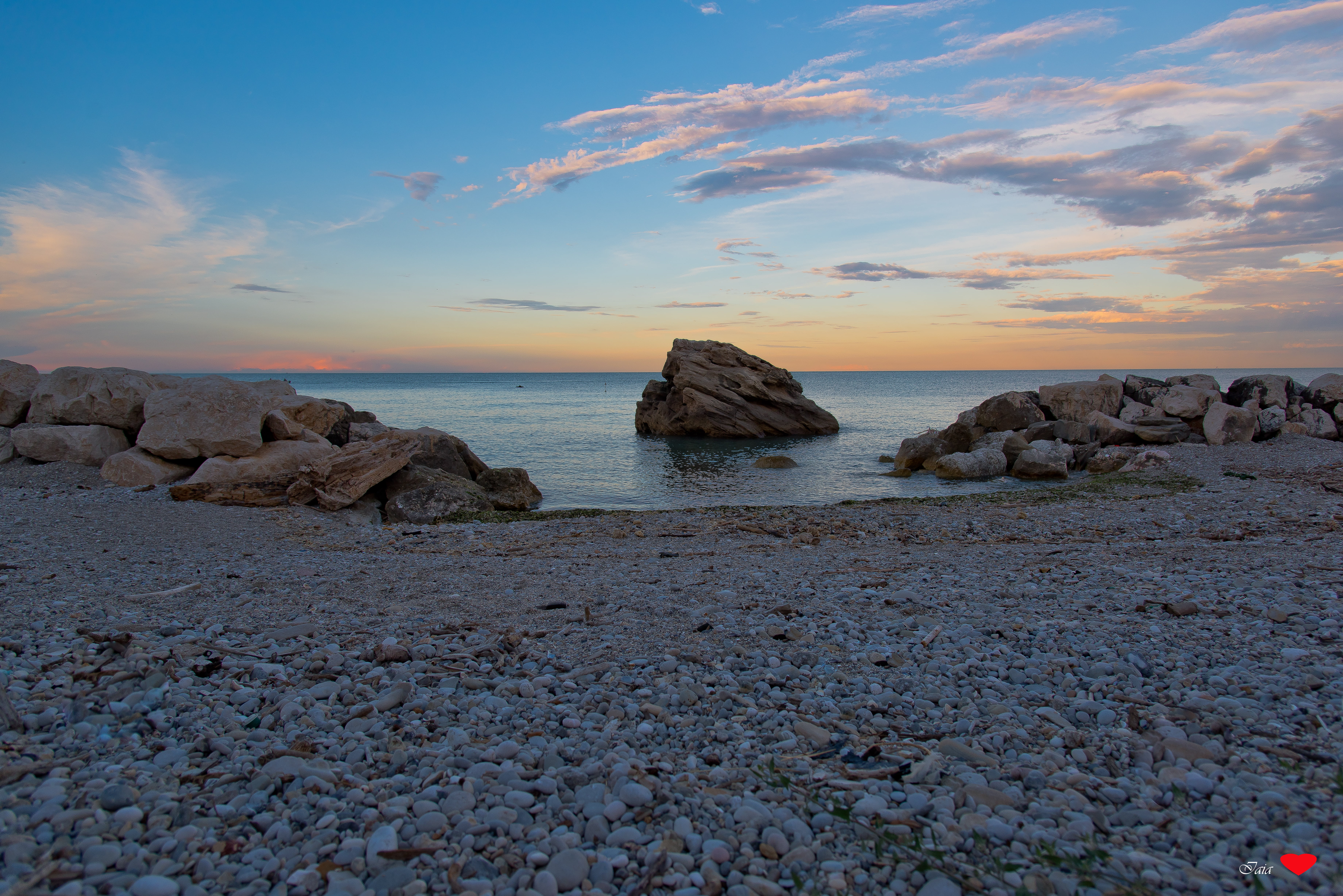 beach, landscape, sunset, sky, rock - Object, shoreline, grey, near, nature, coastline, daytime, stone, 5K, sea, HD Wallpaper