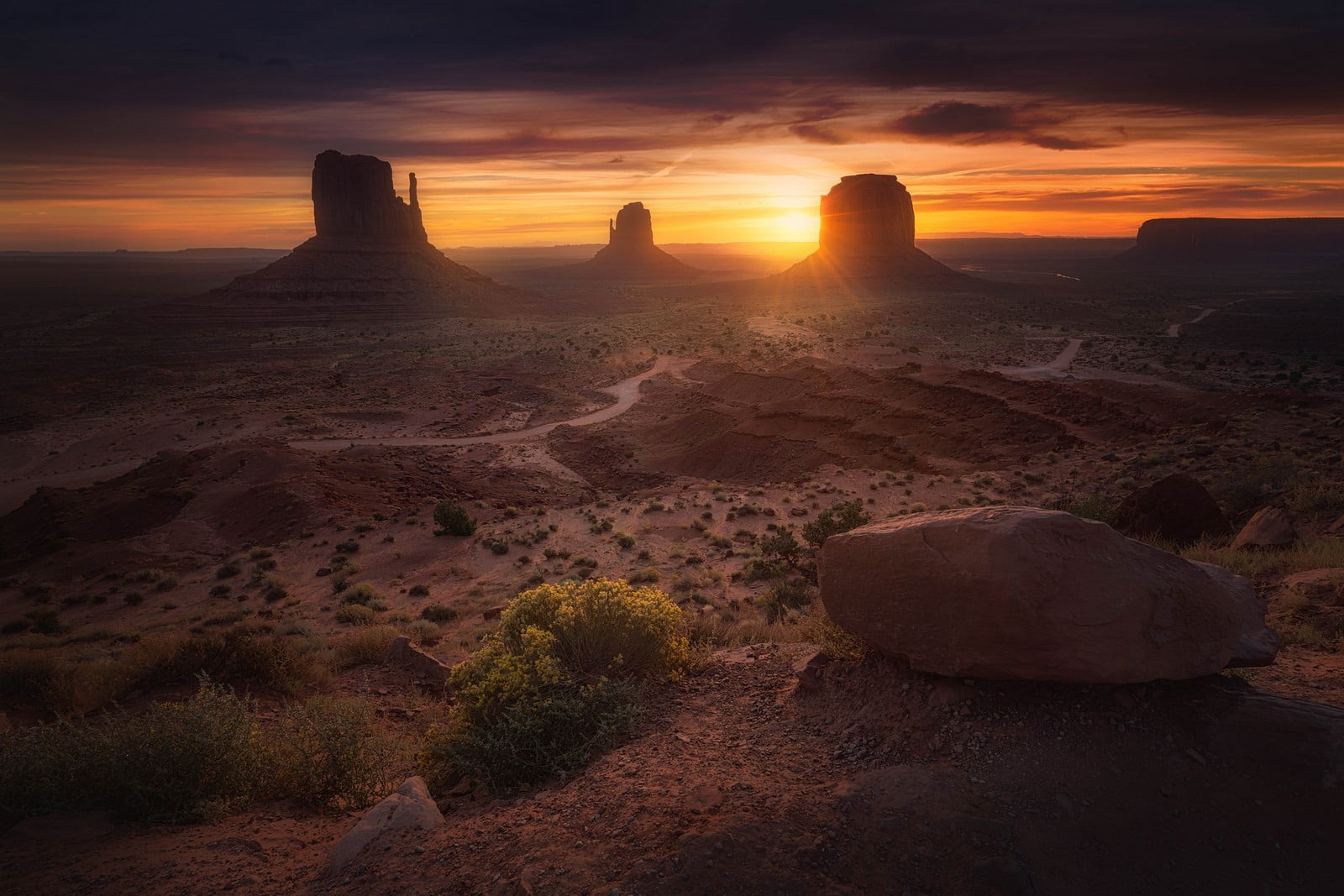 desert, black, brown, table, mitten, non-urban scene, Monument Valley, sky, tranquil scene, landscape, wooden, rock formation, sunset, environment, climate, HD Wallpaper