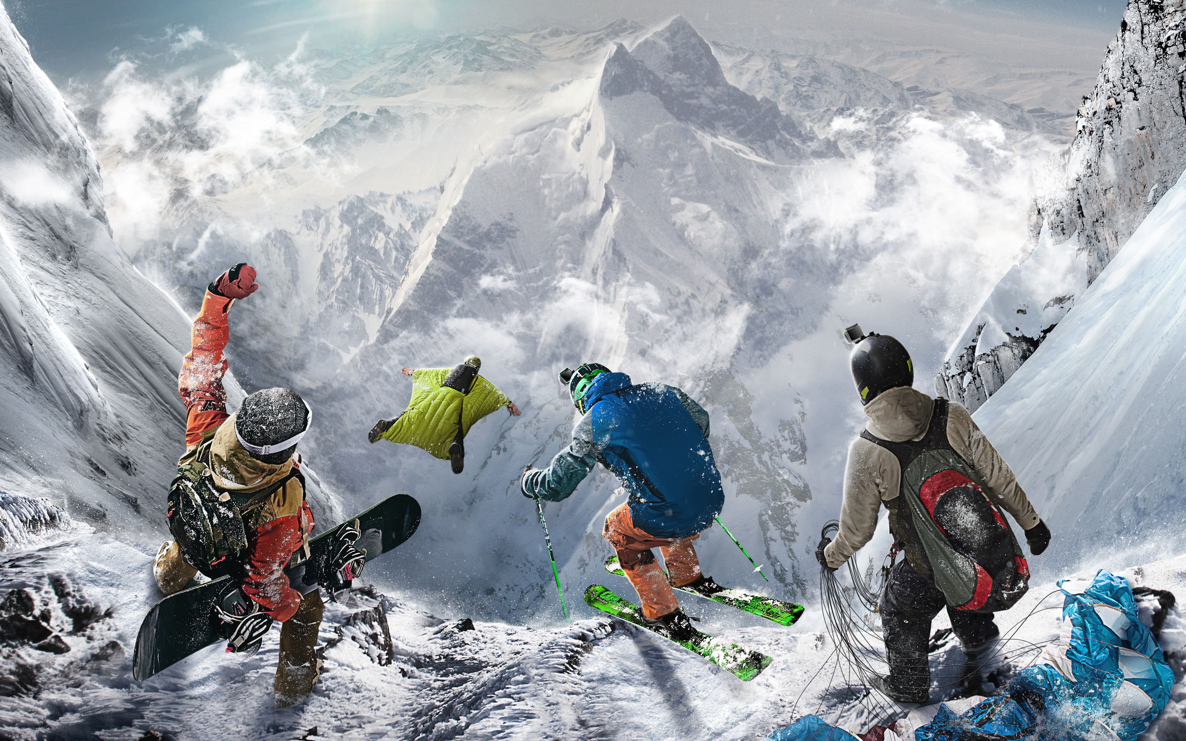 ubisoft, extreme steep, Games, winter sports, 4K, HD Wallpaper