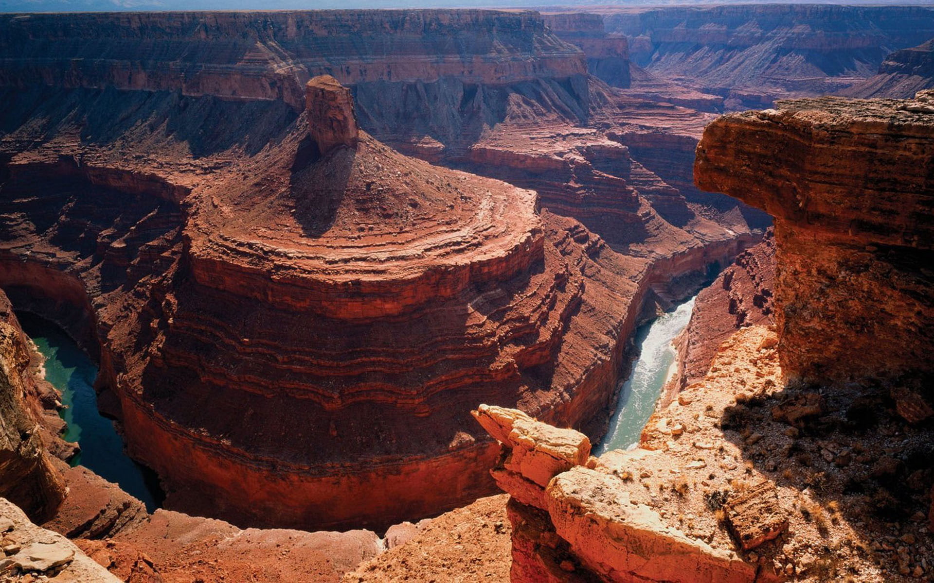 colorado, great, 1080P, arizona, sided, national, park, landscapes, usa, gorge, carved, hd, canyon, river, steep, HD Wallpaper