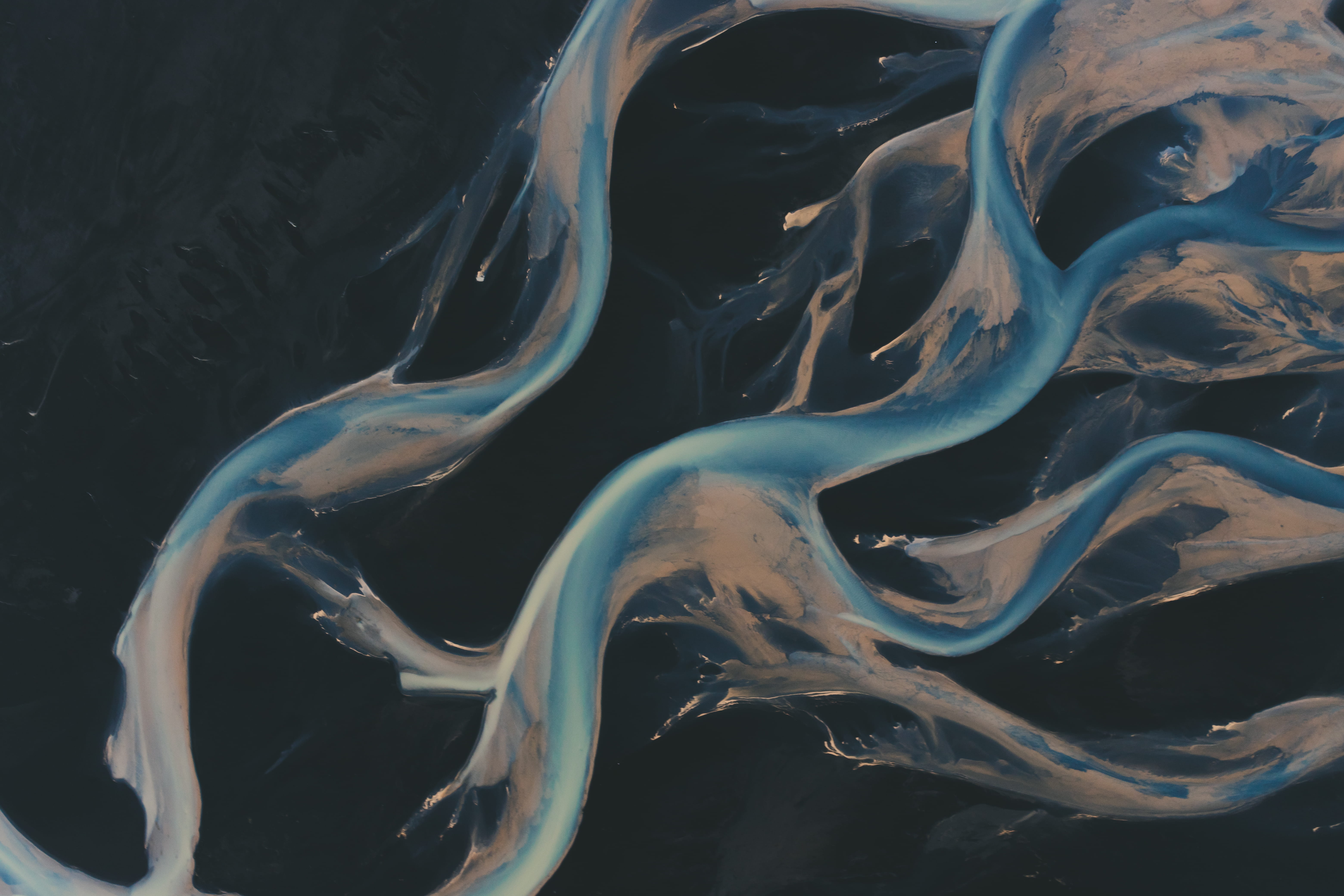 no people, complexity, water, textured, outdoors, river, thjorsa river, pattern, close-up, animal, abstract, beautiful, backgrounds, marine, animals in the wild, HD Wallpaper