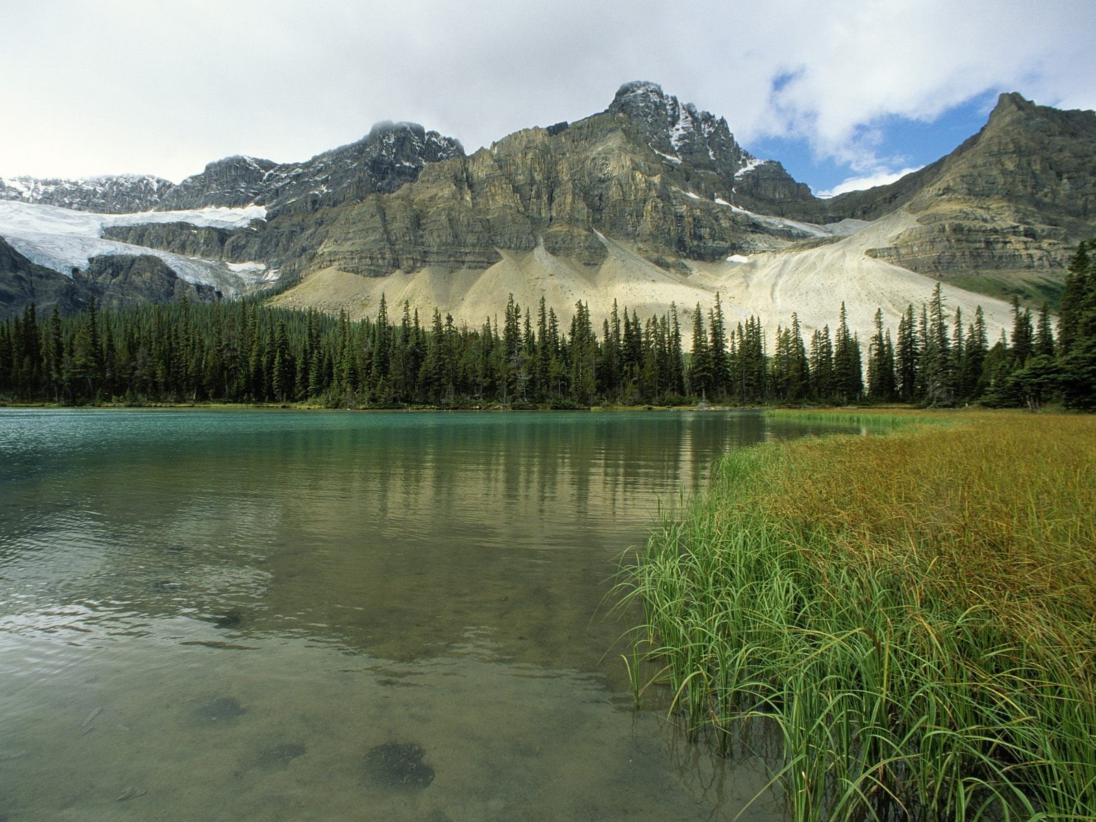 lake, mountains, Glacial Lake, nature, 720P, landscape, Canada, HD Wallpaper