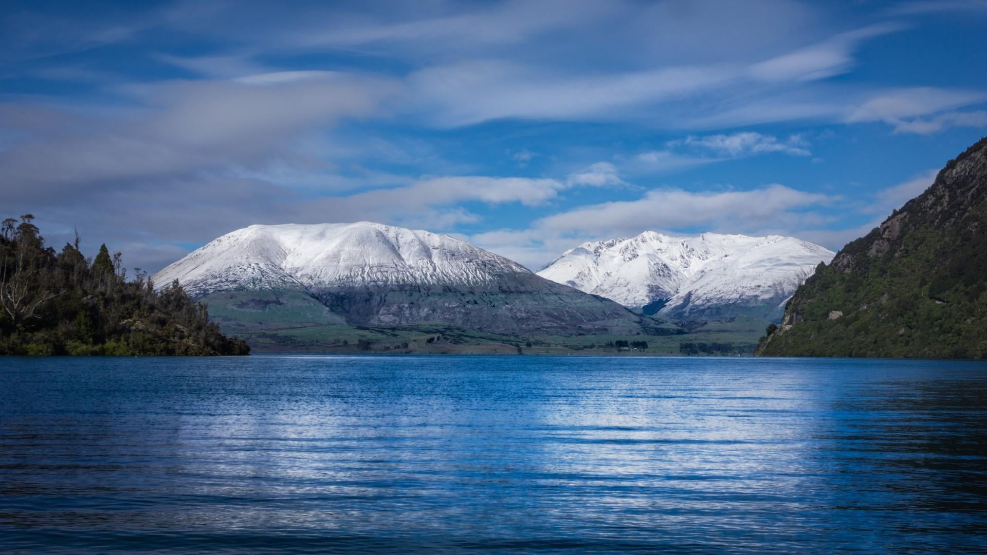 mountain, wilderness, waterfront, lagoon, highland, nature, snow, new zealand, lake, mountain peak, winter, cold temperature, glacial lake, tranquil scene, HD Wallpaper