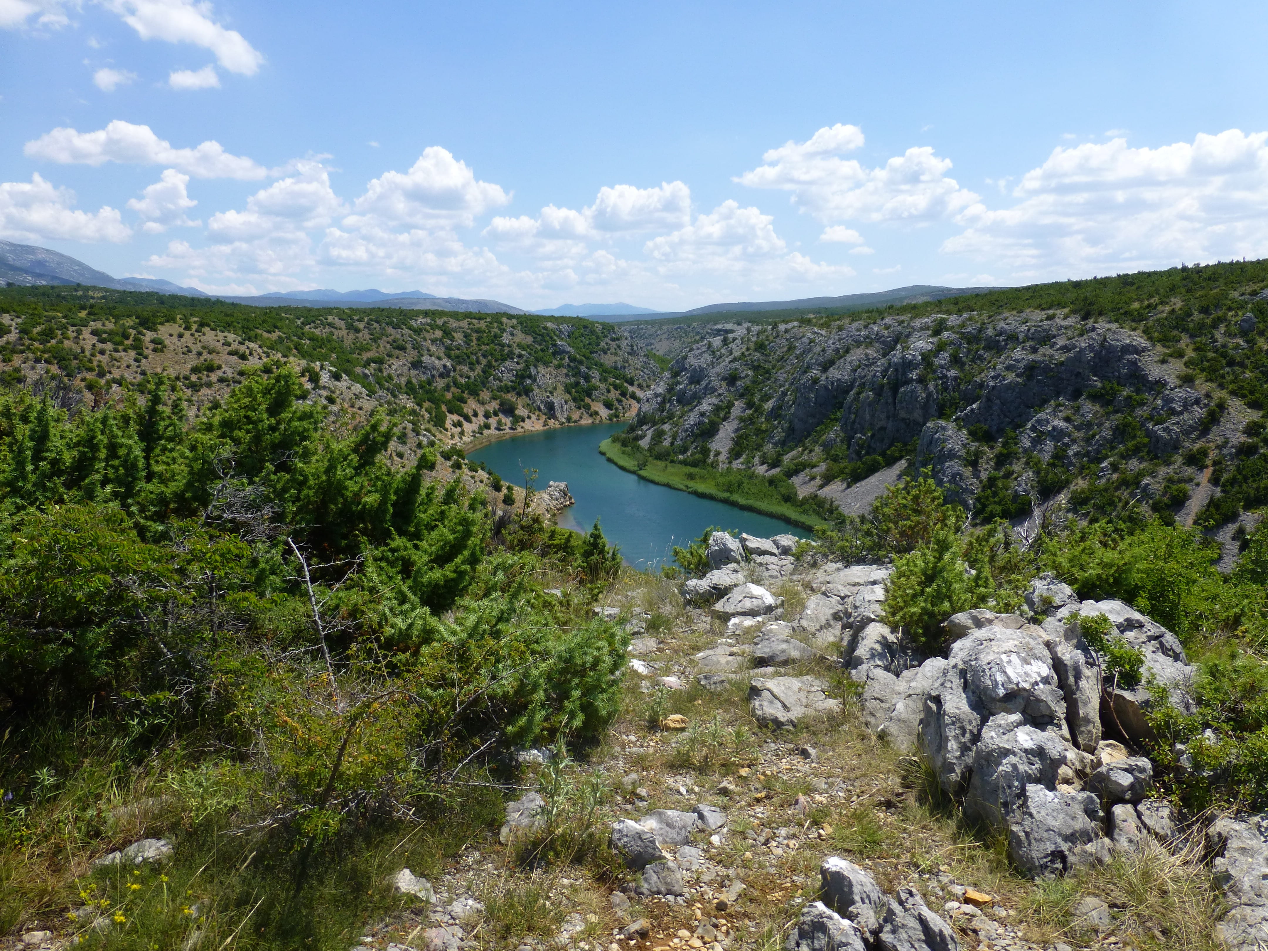 winnetou, nature, river, plant, 4K, sky, no people, scenics - nature, rock - object, croatia, zrmanja, land, beauty in nature, outdoors, day, flowing, HD Wallpaper