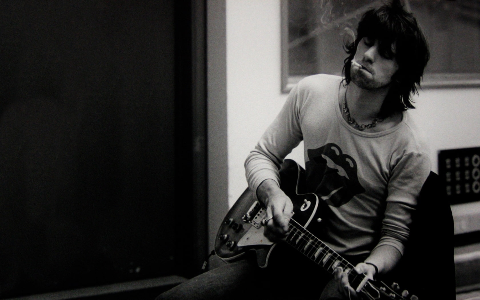 guitars, musicians, guitar, cigarettes, richards, 720P, keith, HD Wallpaper