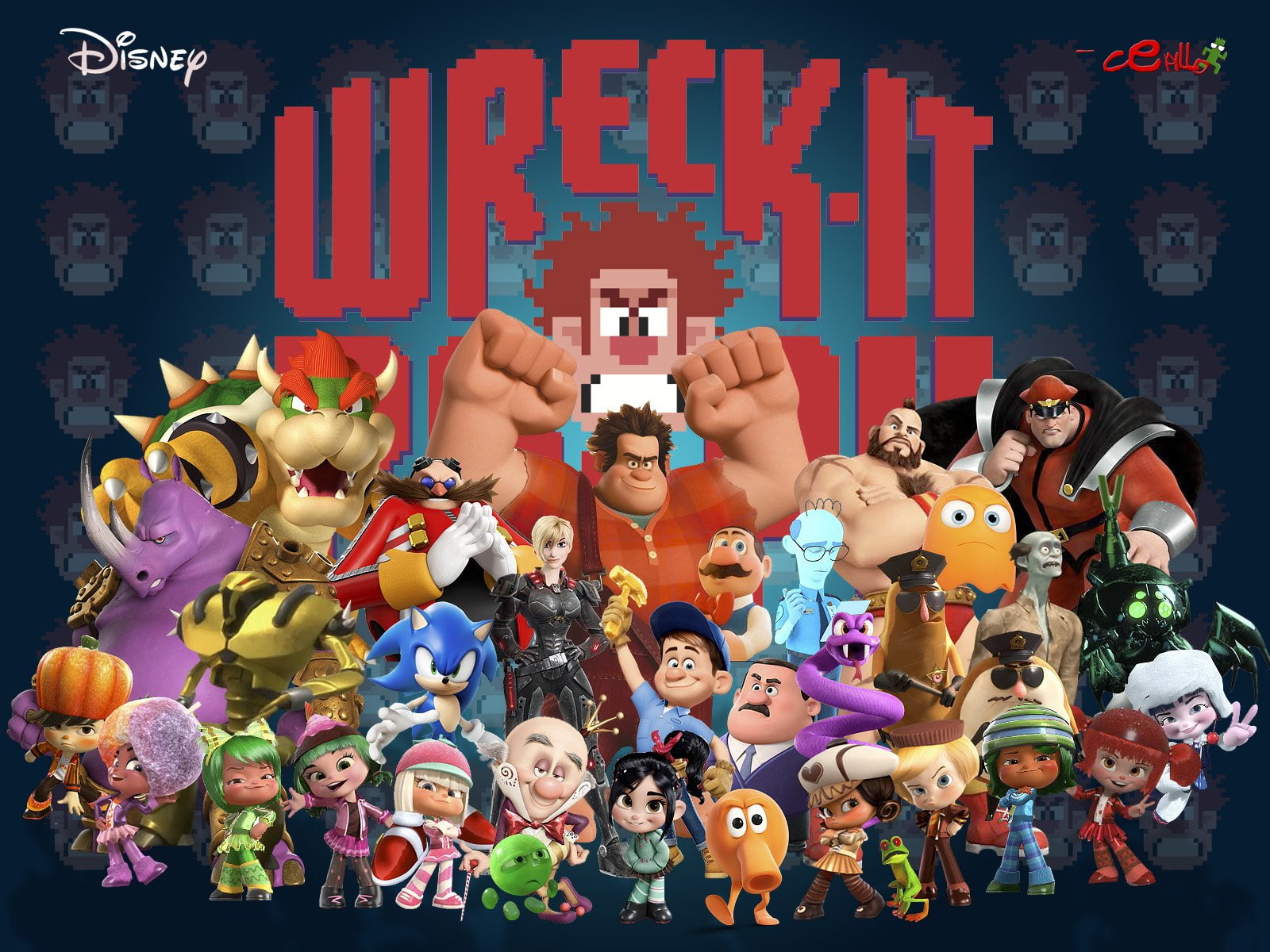 Sergeant Calhoun, representation, variation, male likeness, communication, collection, Ralph (Wreck-It Ralph), Wreck-It Ralph, human representation, large group of objects, HD Wallpaper