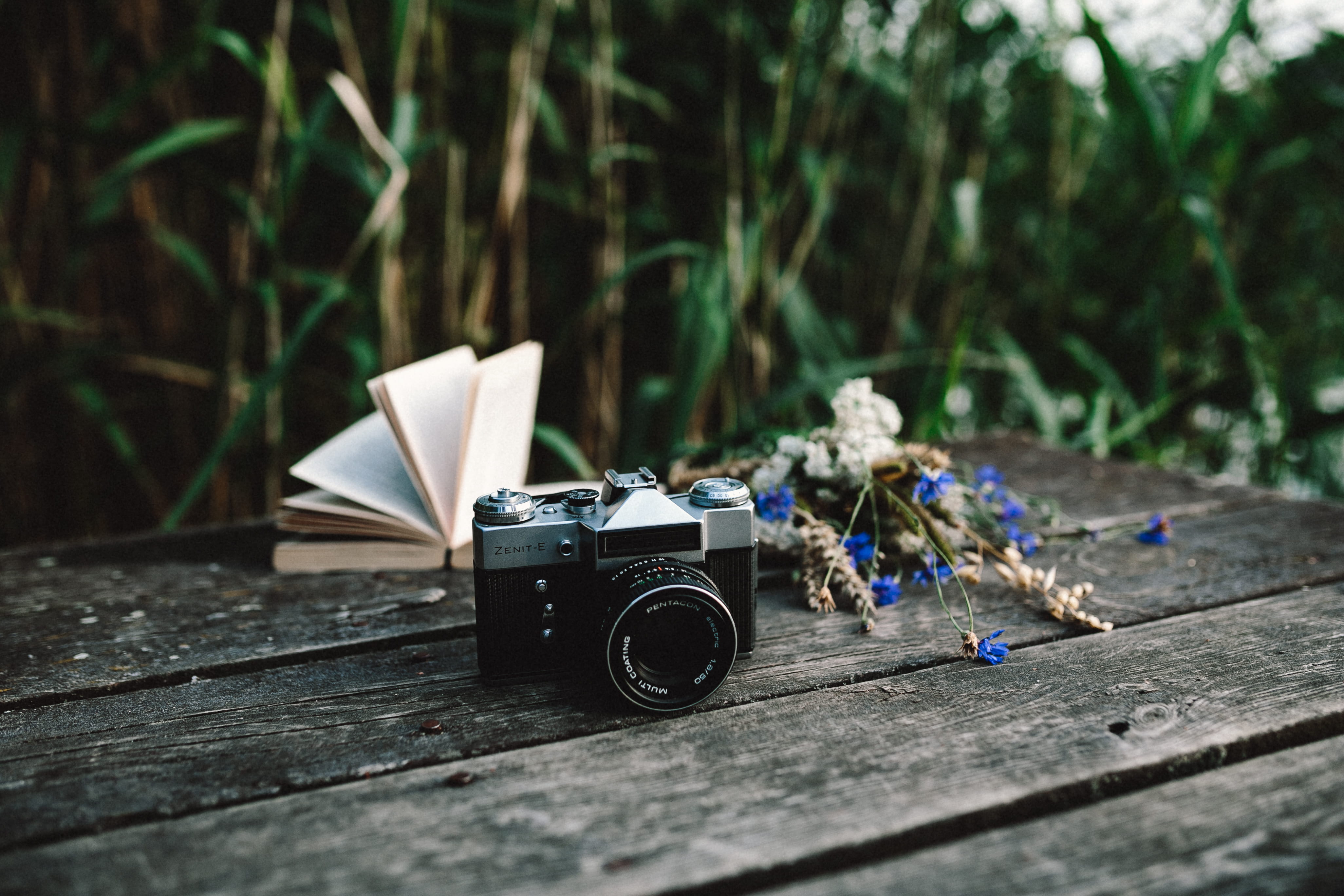 table, smoke bomb, photographic equipment, Colorful, photography themes, arts culture and entertainment, outdoors, selective focus, nostalgia, wood - Material, HD Wallpaper