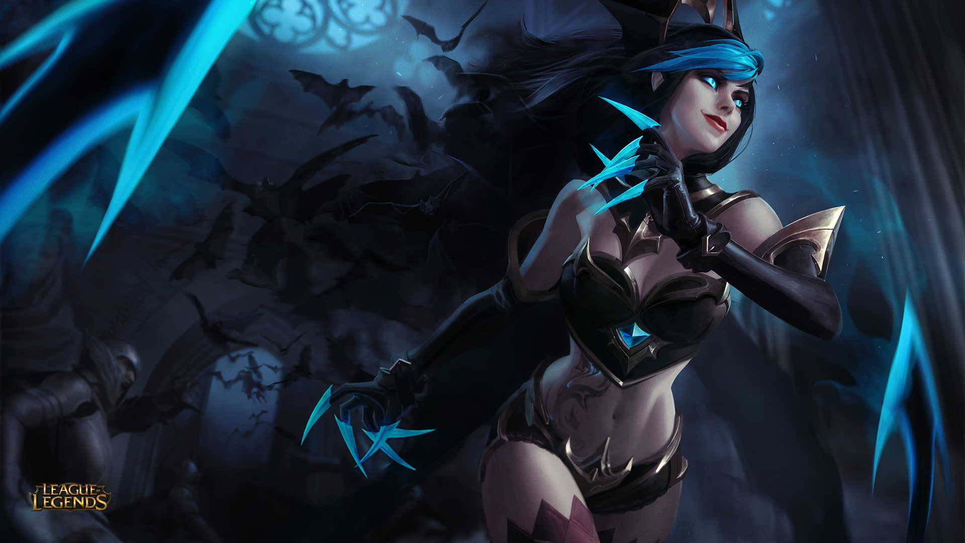 weapon, Evelynn (League of Legends), fantasy weapon, 1080P, Evelynn, League of Legends, HD Wallpaper