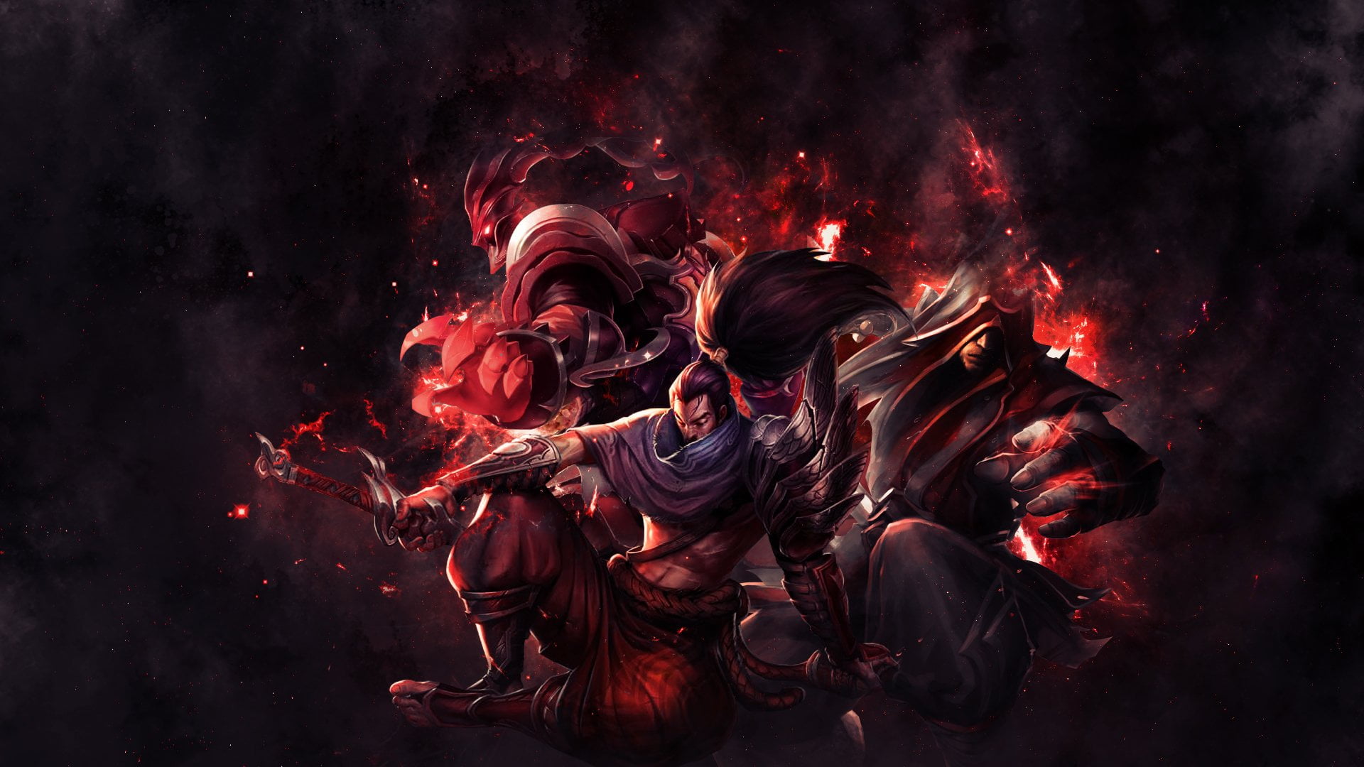 Thresh (League Of Legends), group of people, nature, yasuo, celebration, Yasuo (League Of Legends), aggression, spirituality, outdoors, religion, 1080P, HD Wallpaper