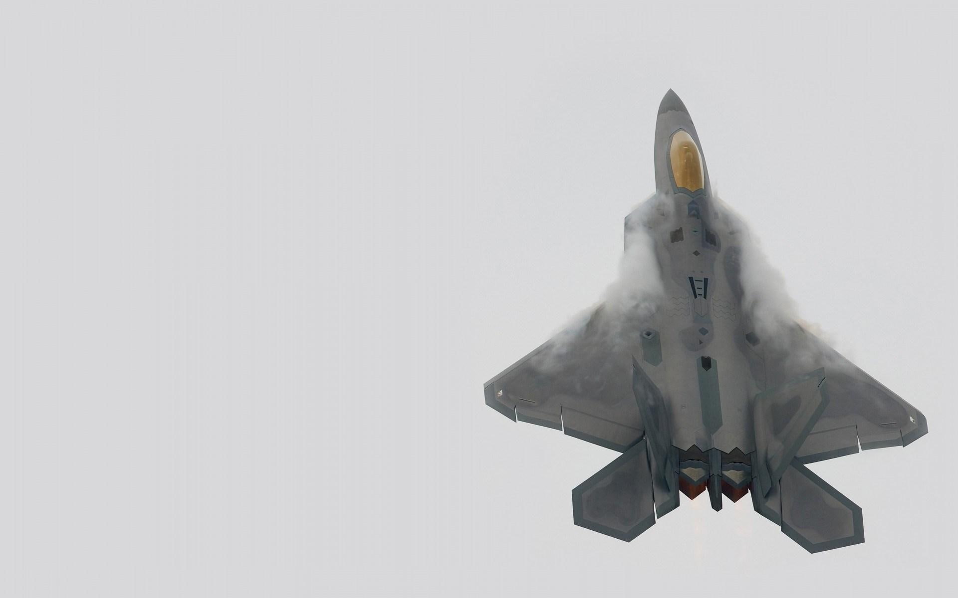 nasa, f-22, 1080P, spacecraft, f, aircraft, raptor, gray, HD Wallpaper