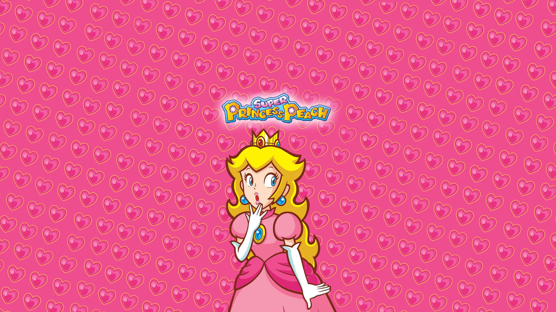 video games, peach, pink, hd, mario, princess, 1080P, HD Wallpaper