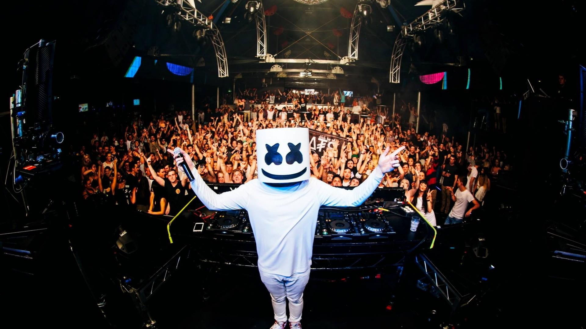 electronic, 1080P, marshmello, HD Wallpaper