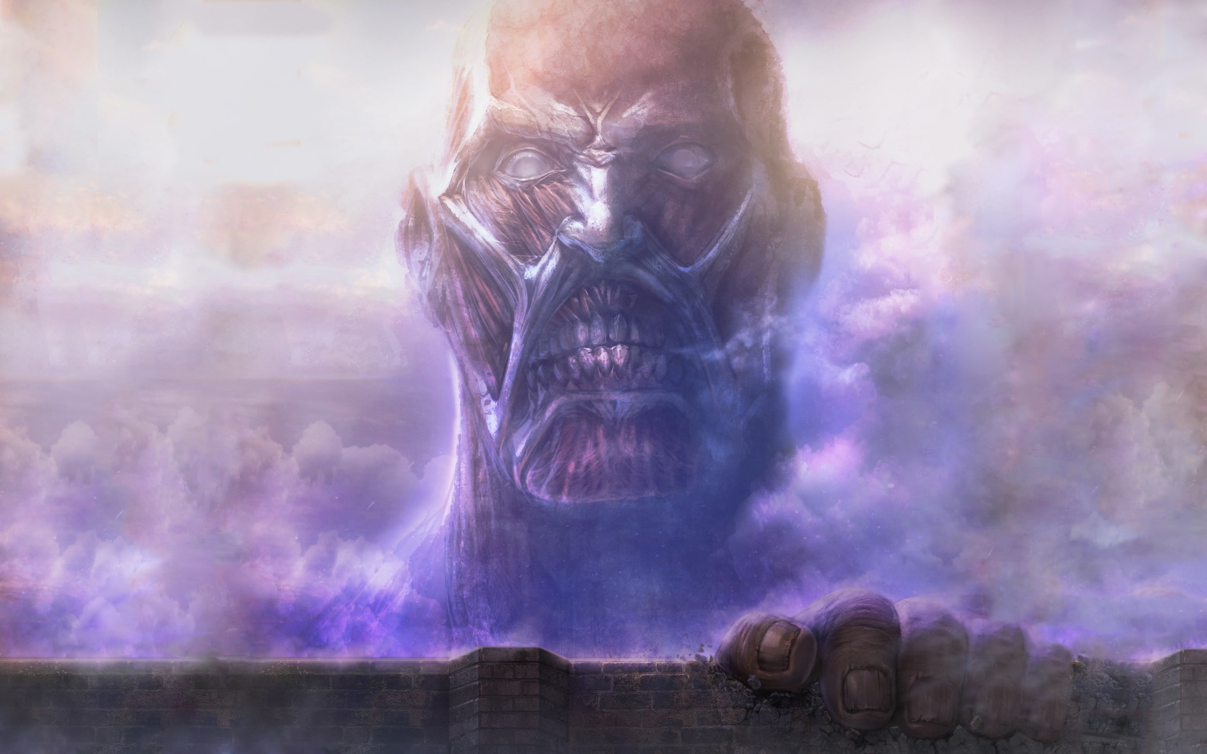 Colossal Titan, 1080P, Attack On Titan, Anime, HD Wallpaper