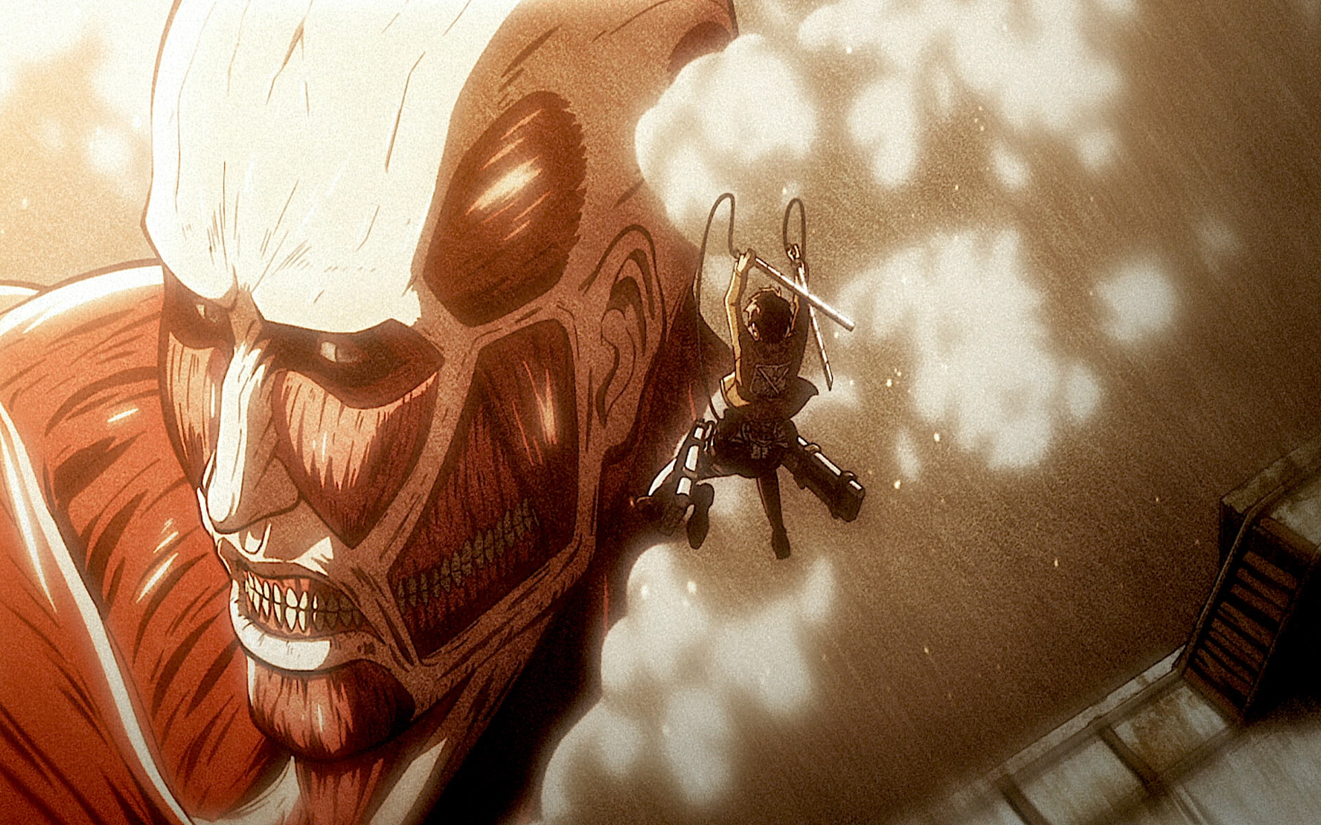 Eren Yeager, Shingeki No Kyojin, 1080P, Anime, Bertolt Hoover, Attack On Titan, Colossal Titan, HD Wallpaper