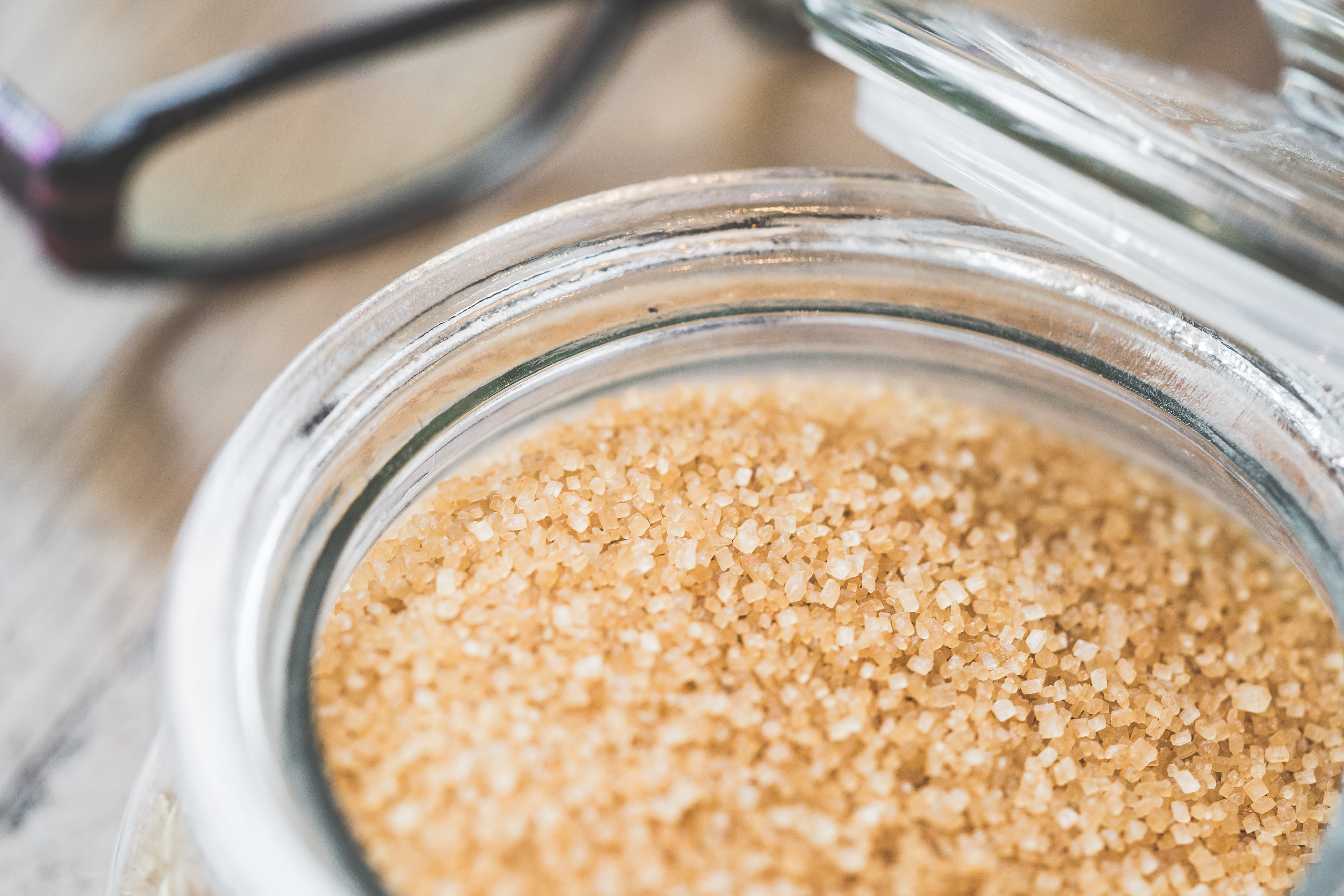 brown, close-up, jar, selective focus, high angle view, cane, no people, wellbeing, still life, large group of objects, sweet food, container, sugar, cafe, HD Wallpaper