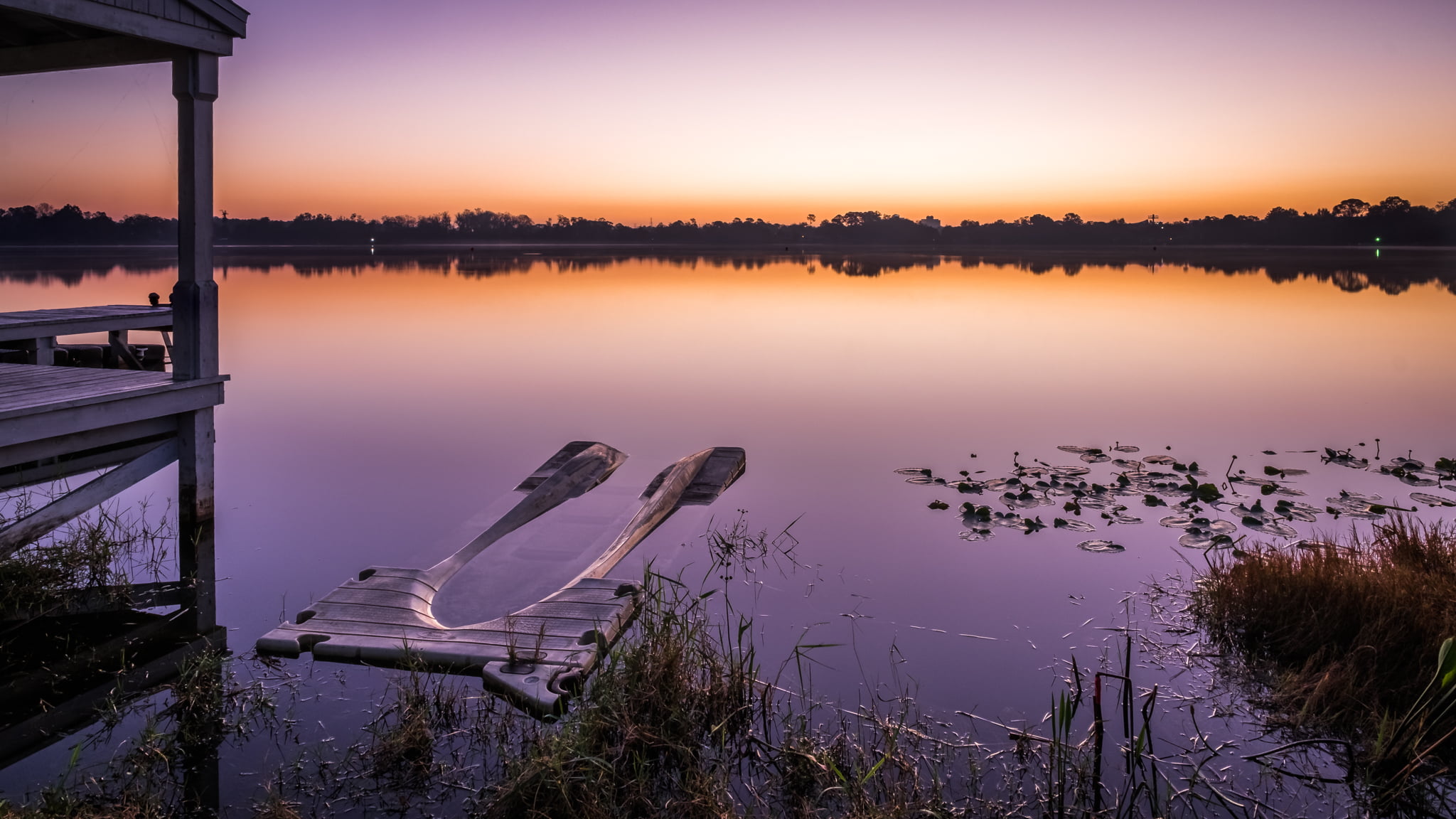 scenics, sky, sunrise - Dawn, orange, print, beautiful, cane, blue, plants, canvas, boat, outdoor, travel, fine art, tranquil Scene, photo, orlando, florida, HD Wallpaper