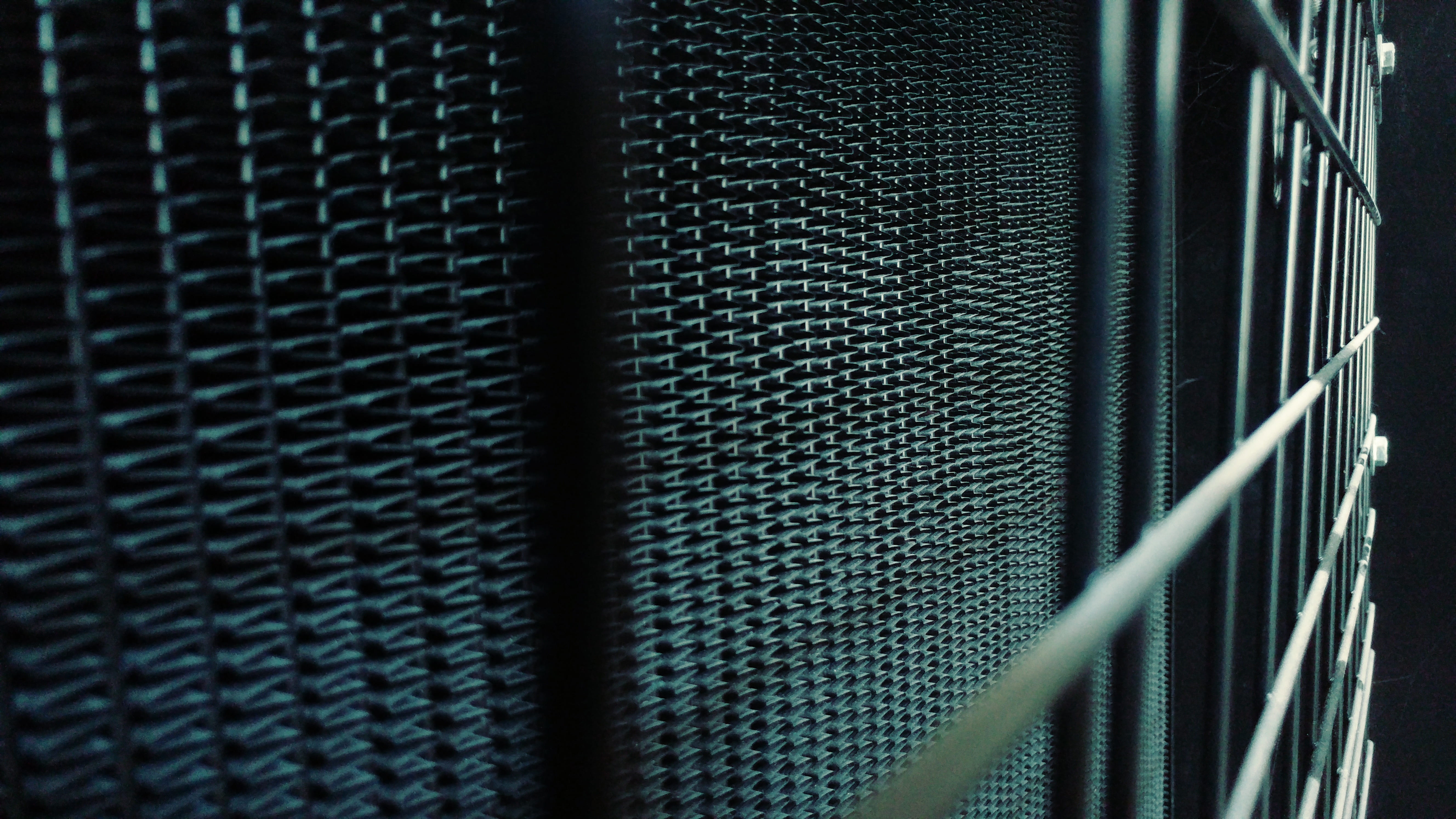 metal, connection, indoors, full frame, technology, radiator, backgrounds, no people, heat, industry, close-up, still life, 5K, textured, blue, textile, HD Wallpaper