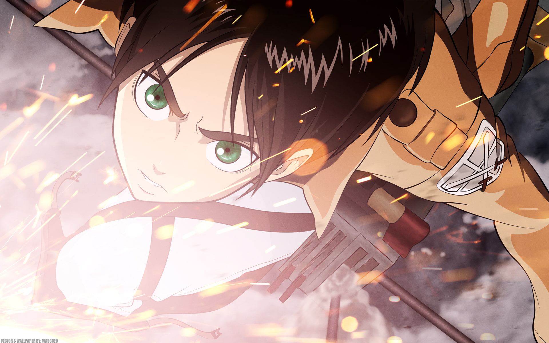 jaeger, shingeki, eren, 1080P, kyojin, HD Wallpaper