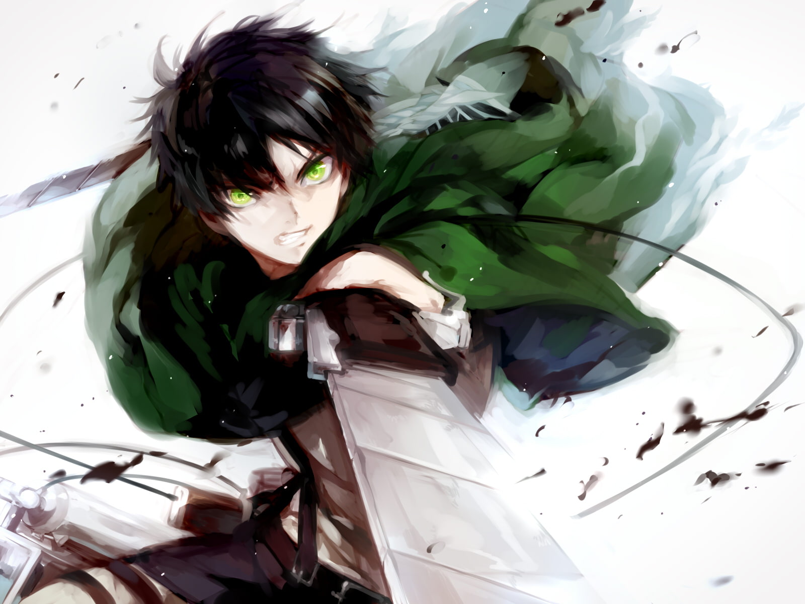 720P, jaeger, shingeki, eren, aoshiki, kyojin, HD Wallpaper