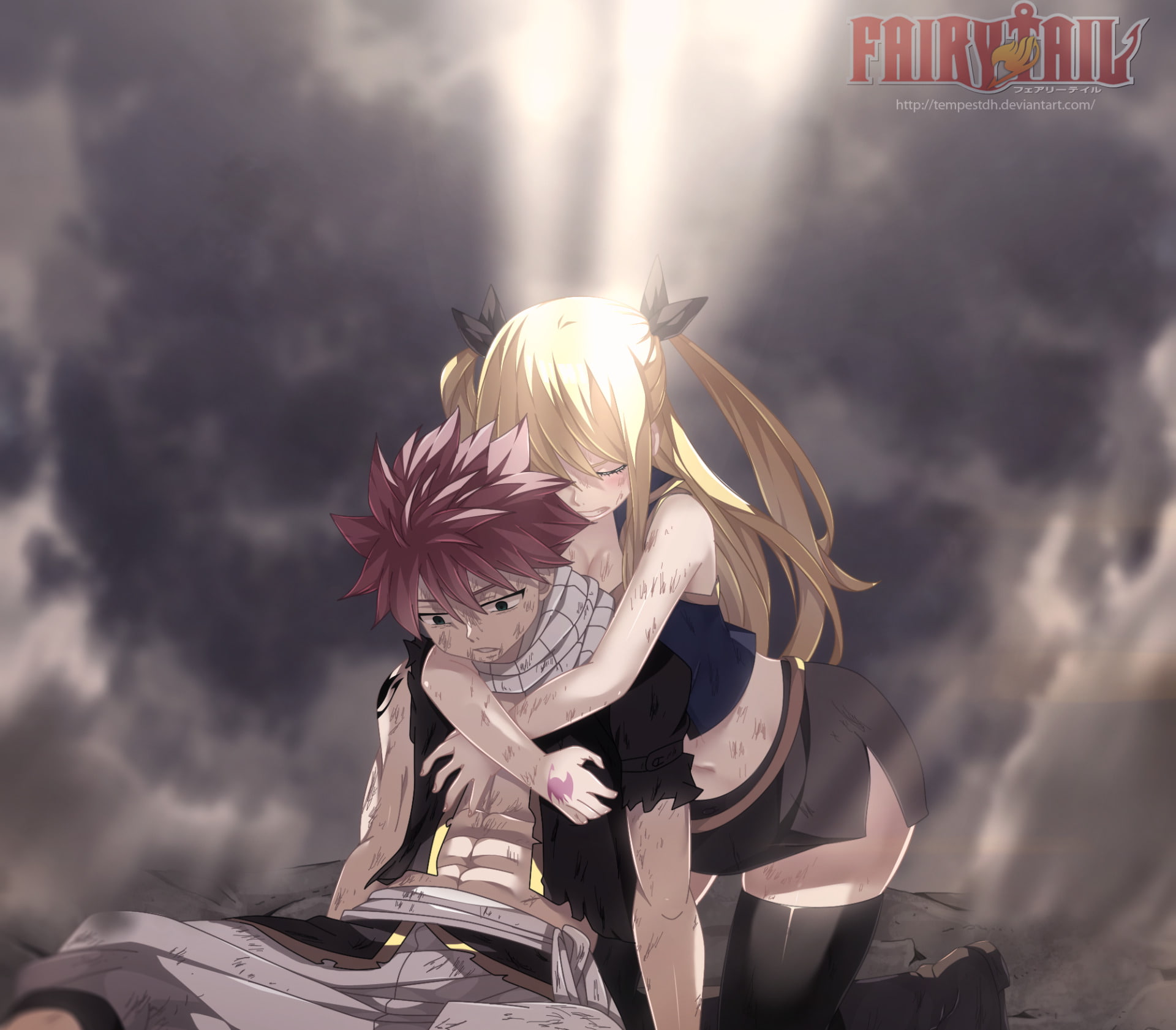 Natsu Dragneel, Anime, Lucy Heartfilia, 1080P, Fairy Tail, HD Wallpaper