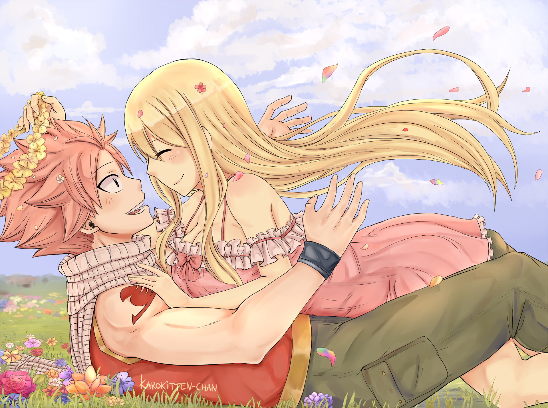 Anime, Fairy Tail, 1080P, Natsu Dragneel, Lucy Heartfilia, HD Wallpaper