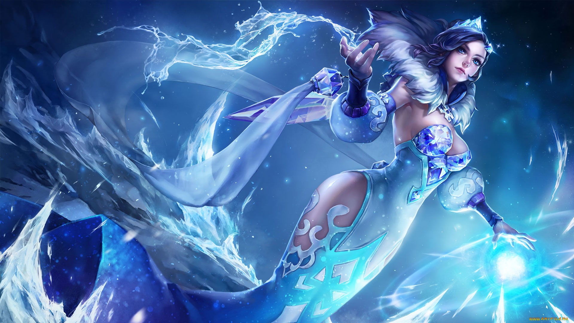 1080P, phones, zhen, girl, glory, desktop, mobile, ice, tablet, hd, ji, king, pc, HD Wallpaper