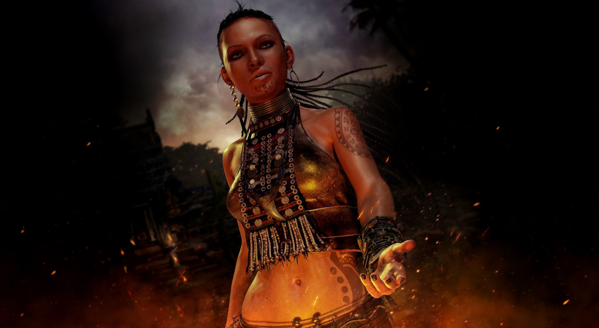  event, music, happiness, emotion, far cry 3, women, hand, Games, smoke - physical structure, lifestyles, nightlife, holding, woman, leisure activity, HD Wallpaper