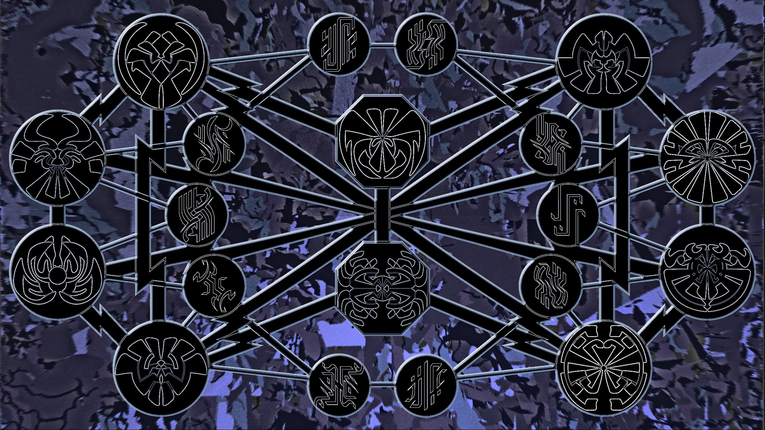 geometric shape, ceiling, transportation, art and craft, Brandon Sanderson, blue, large group of objects, technology, indoors, shape, floral pattern, connection, HD Wallpaper