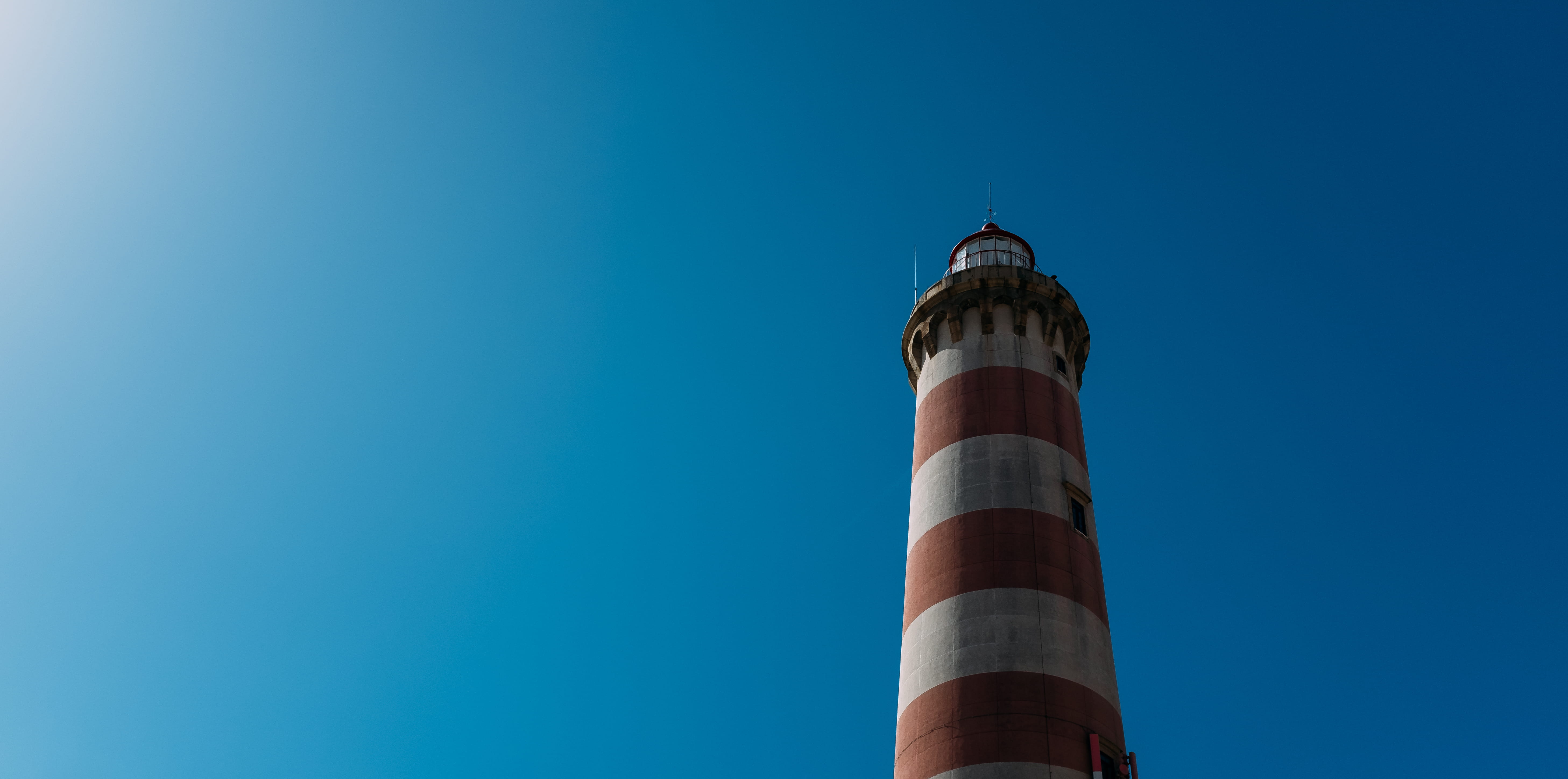 portugal, blue, low angle view, copy space, built structure, tall - high, guidance, architecture, sky, no people, travel destinations, clear sky, lighthouse, HD Wallpaper