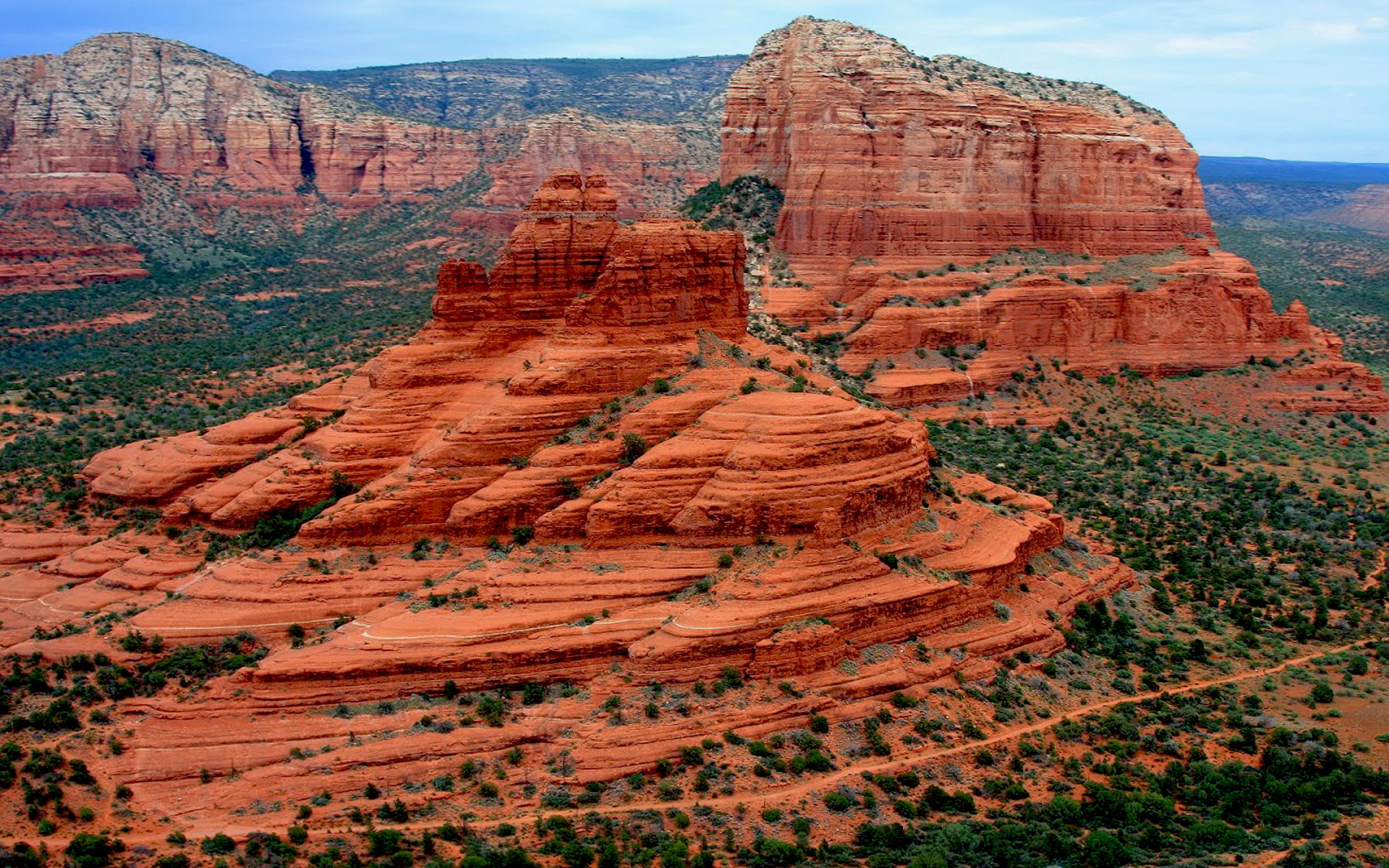 courtroom, aerial, united, stone, 1080P, arizona, butte, white, states, hd, sedona, photos, HD Wallpaper