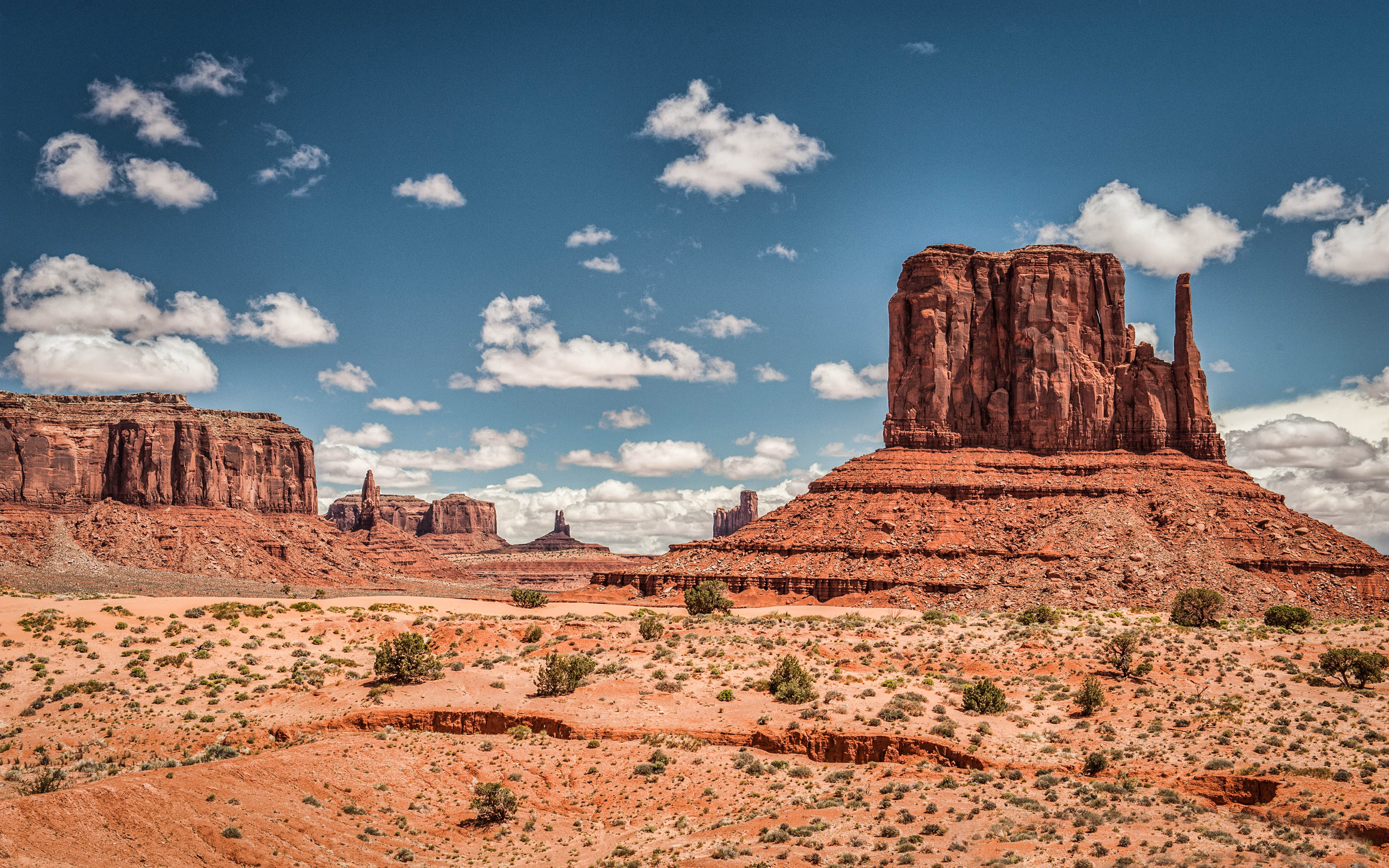 beauty in nature, red, high, buttes, travel destinations, east, landscape, nature, eroded, 4K, tranquil scene, arizona, west, hd, solid, climate, sandstone, HD Wallpaper