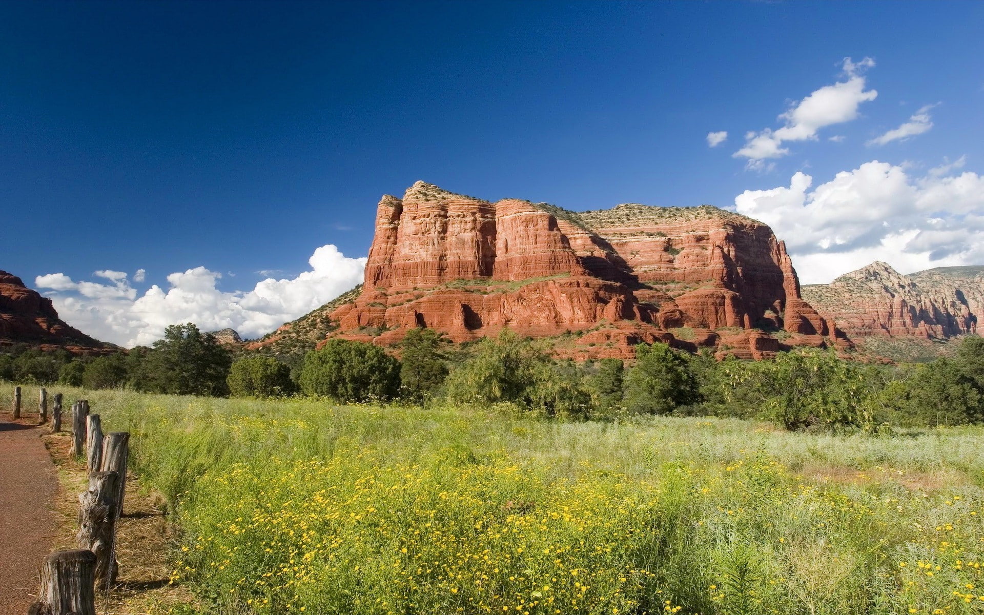 nature, Courthouse Butte, USA, Arizona, rock, 1080P, landscape, HD Wallpaper