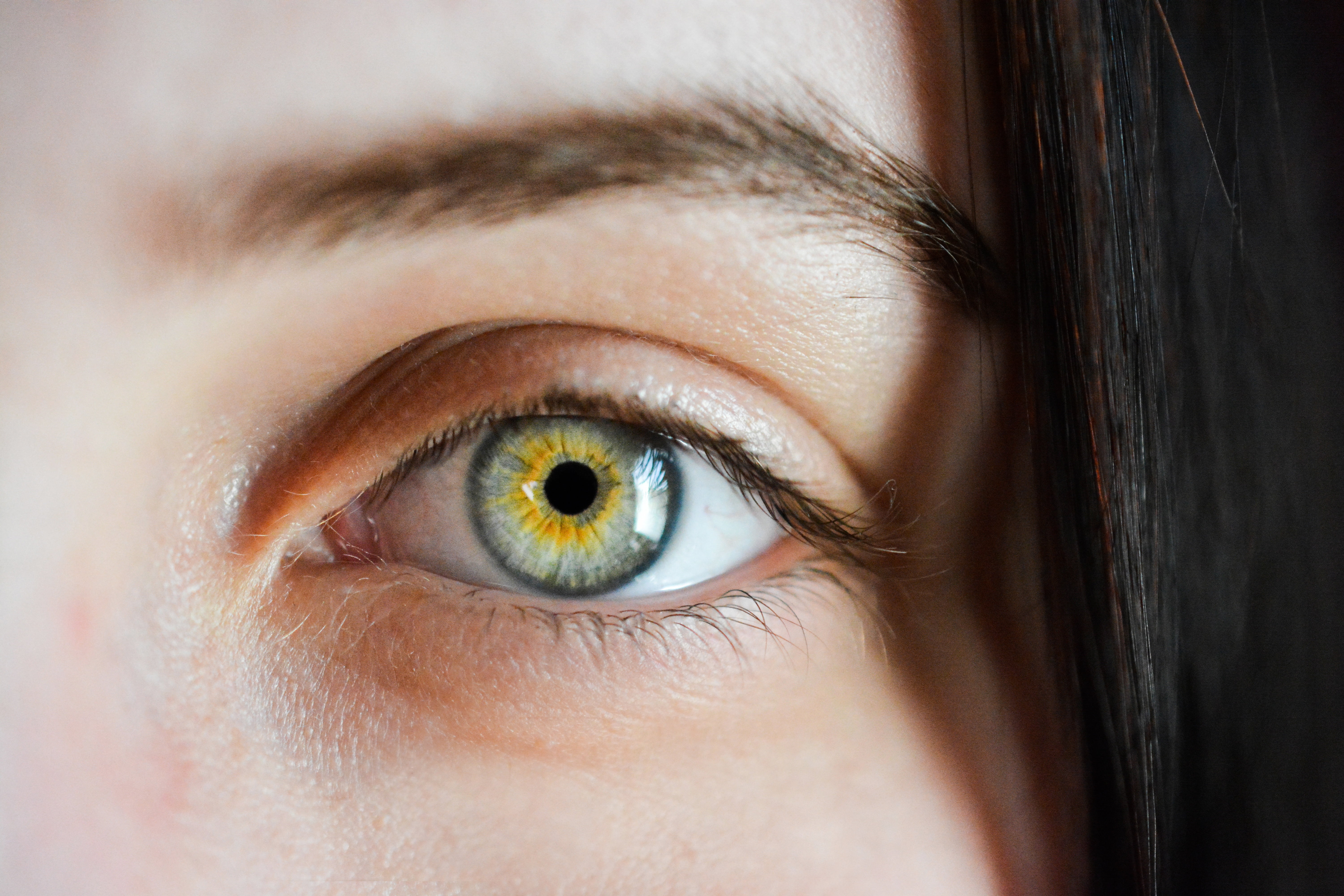 algae, eye, looking at camera, photography, women, eyeball, iris - eye, s, macro, beautiful woman, human face, eyebrow, contemplation, body part, close-up, HD Wallpaper