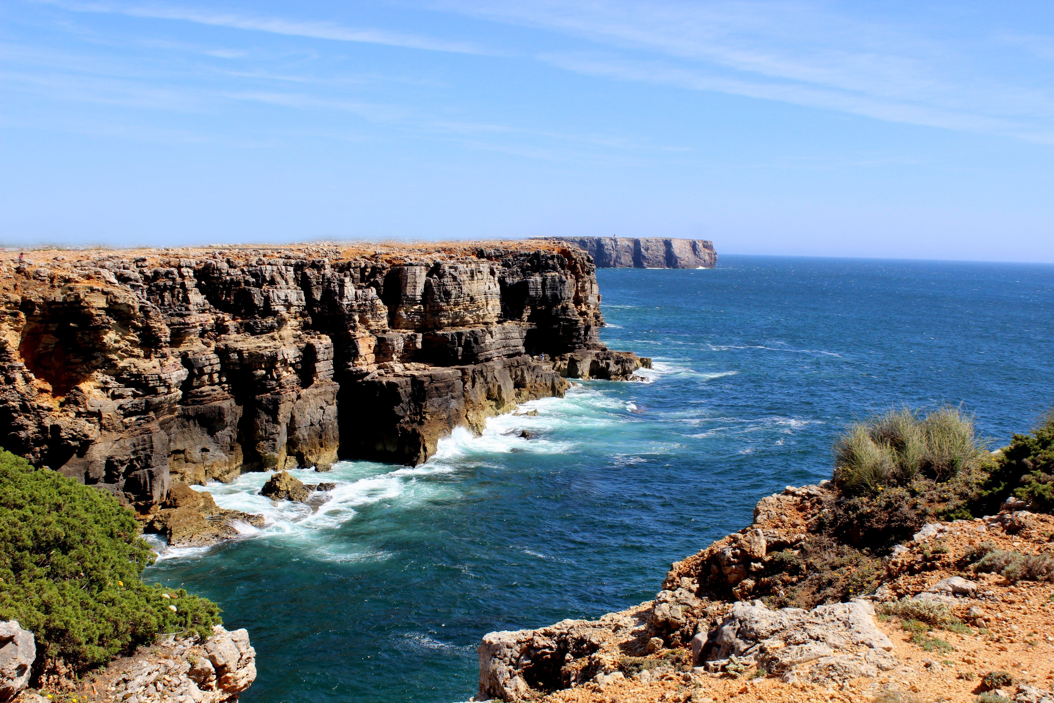 water, rocky coastline, day, twelve Apostles Sea Rocks, vacations, algarve, horizon, rock, apostle, rock formation, port Campbell National Park, portugal, HD Wallpaper