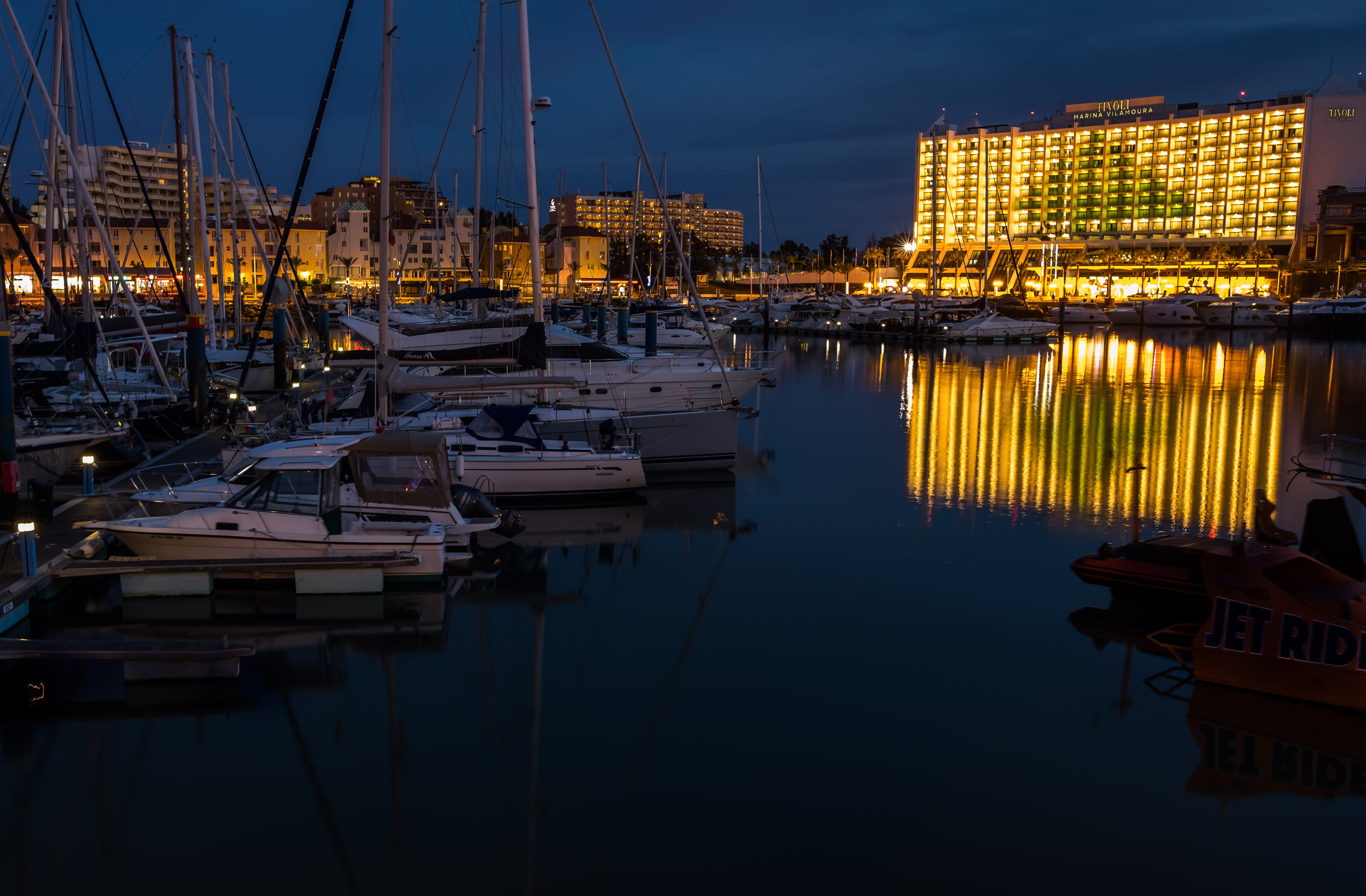pole, waterfront, architecture, 5K, yacht, building, portugal, outdoors, vilamoura marina, harbor, vilamoura, mast, mode of transportation, building exterior, HD Wallpaper