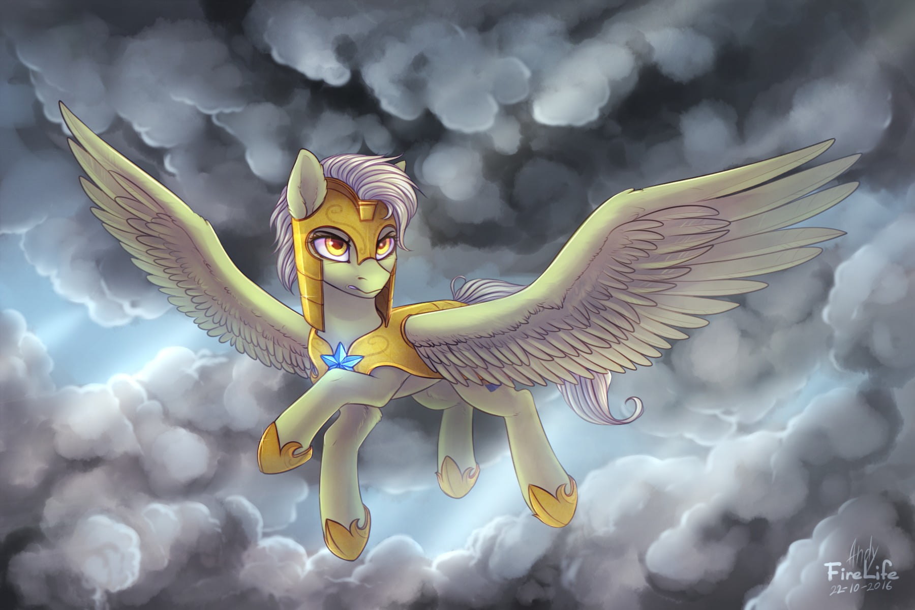 craft, dragon, cloud - sky, no people, 720P, nature, one animal, My Little Pony, vertebrate, sky, animal representation, representation, angel, mlp: fim, HD Wallpaper