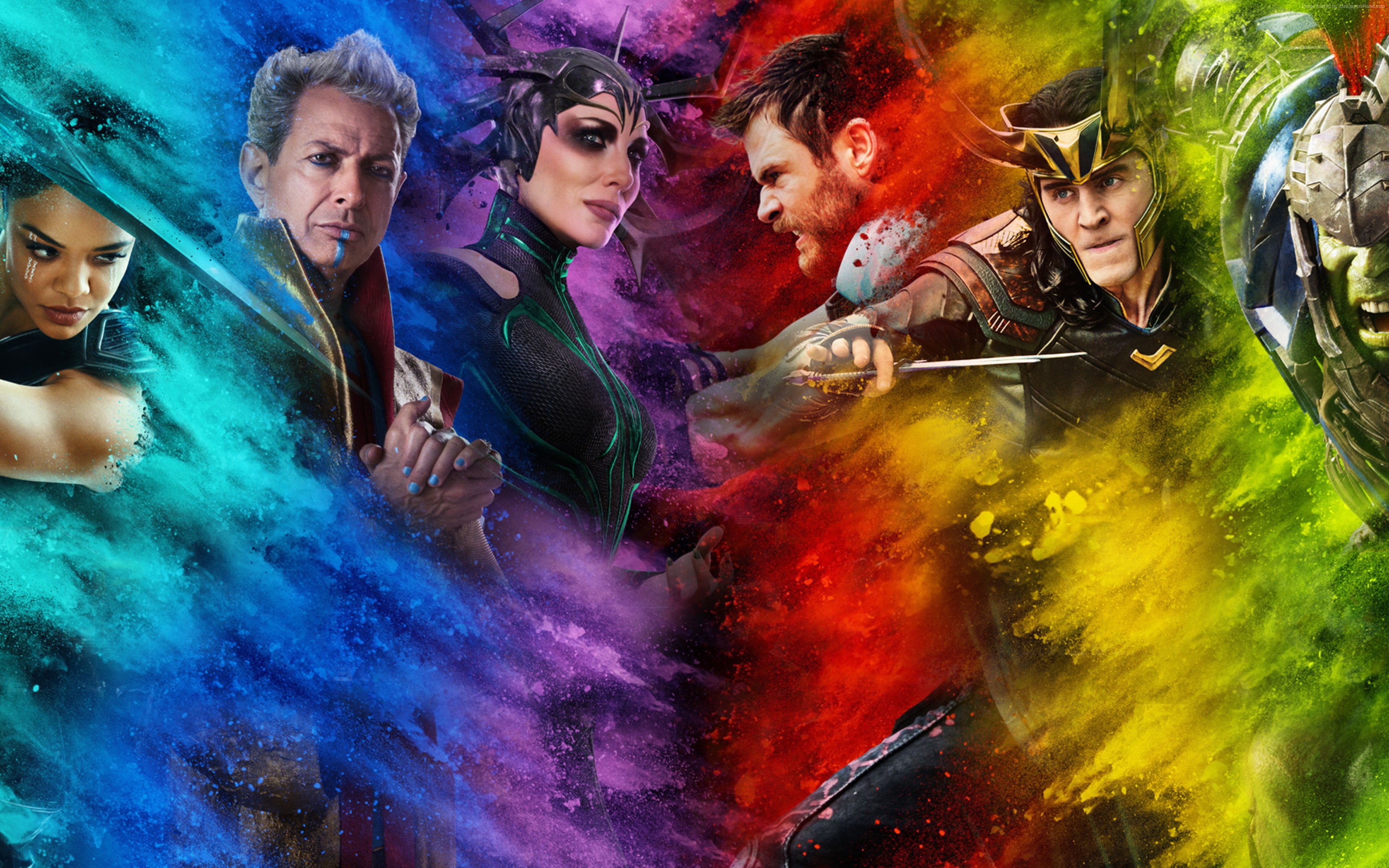 Thor: Ragnarok, Tessa Thompson, Tom Hiddleston, Chris Hemsworth, poster, 4K, 4K, HD Wallpaper