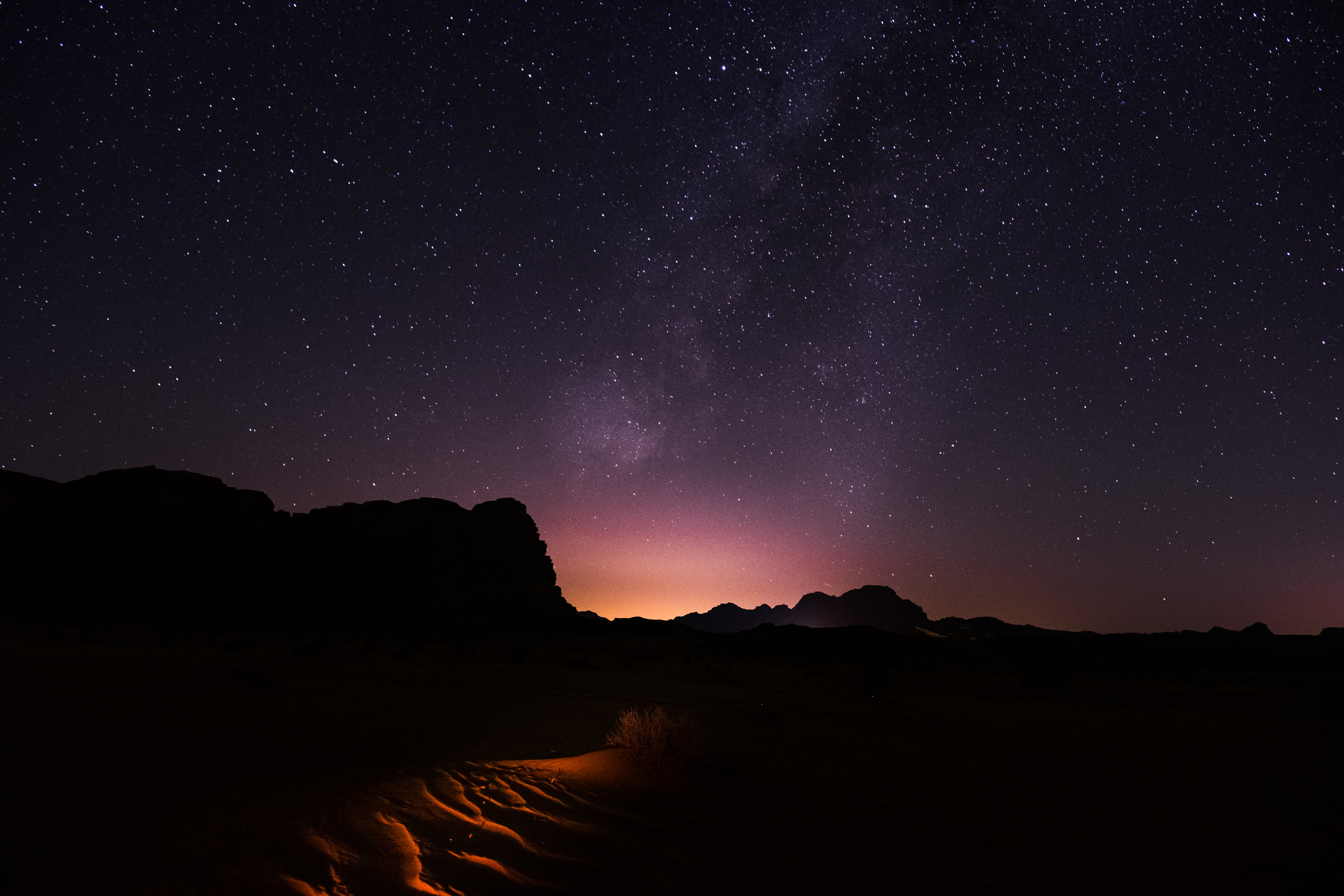 starry sky, scenics, blue, adventure, beauty In Nature, environment, milky Way, nature, travel, 4K, star Shape, stars, desert, backgrounds, astronomy, HD Wallpaper