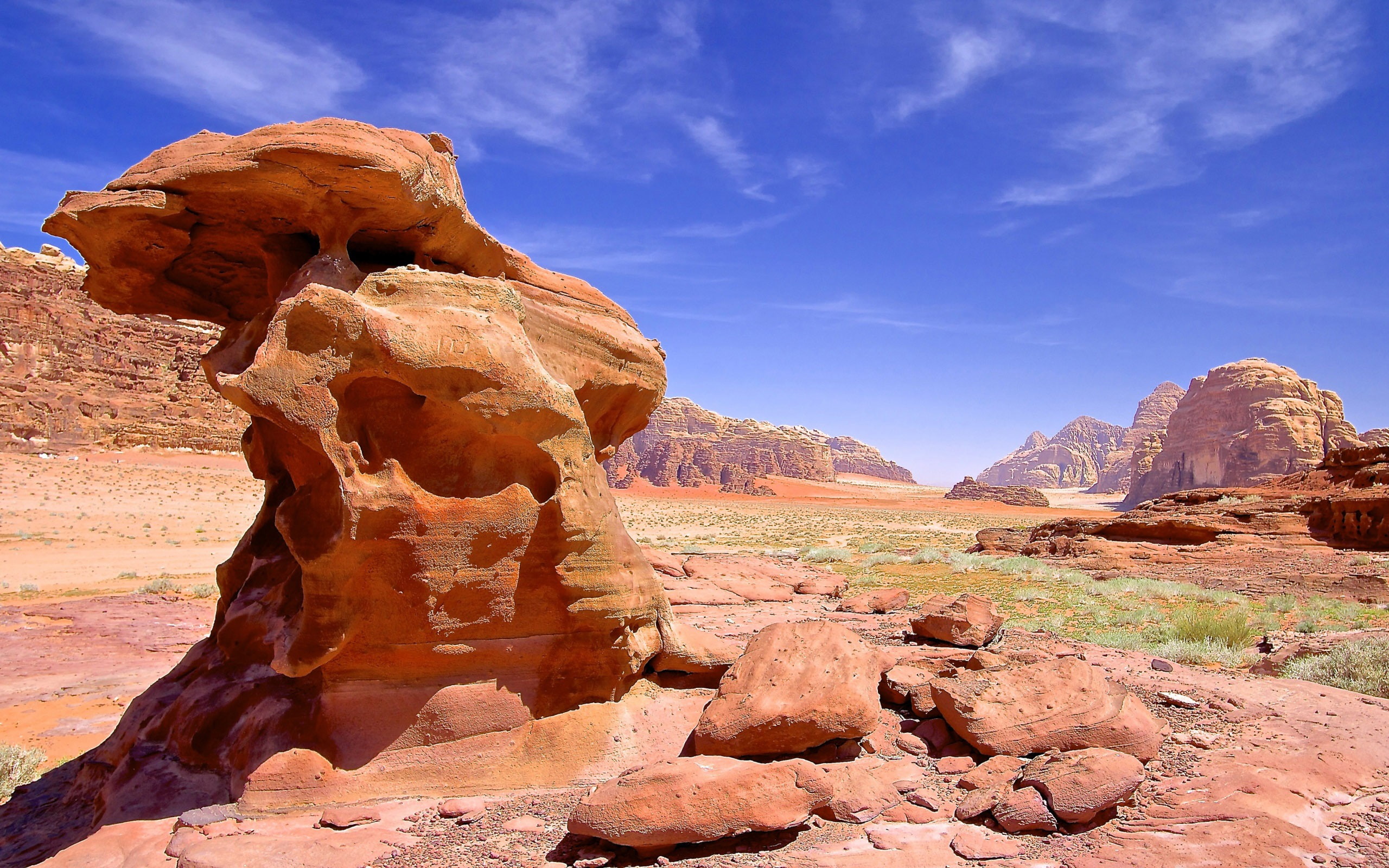 solid, 2K, tranquility, nature, scenics - nature, rock, climate, jordan, desktop, arid climate, travel destinations, hd, wadi, beauty in nature, rock - object, HD Wallpaper