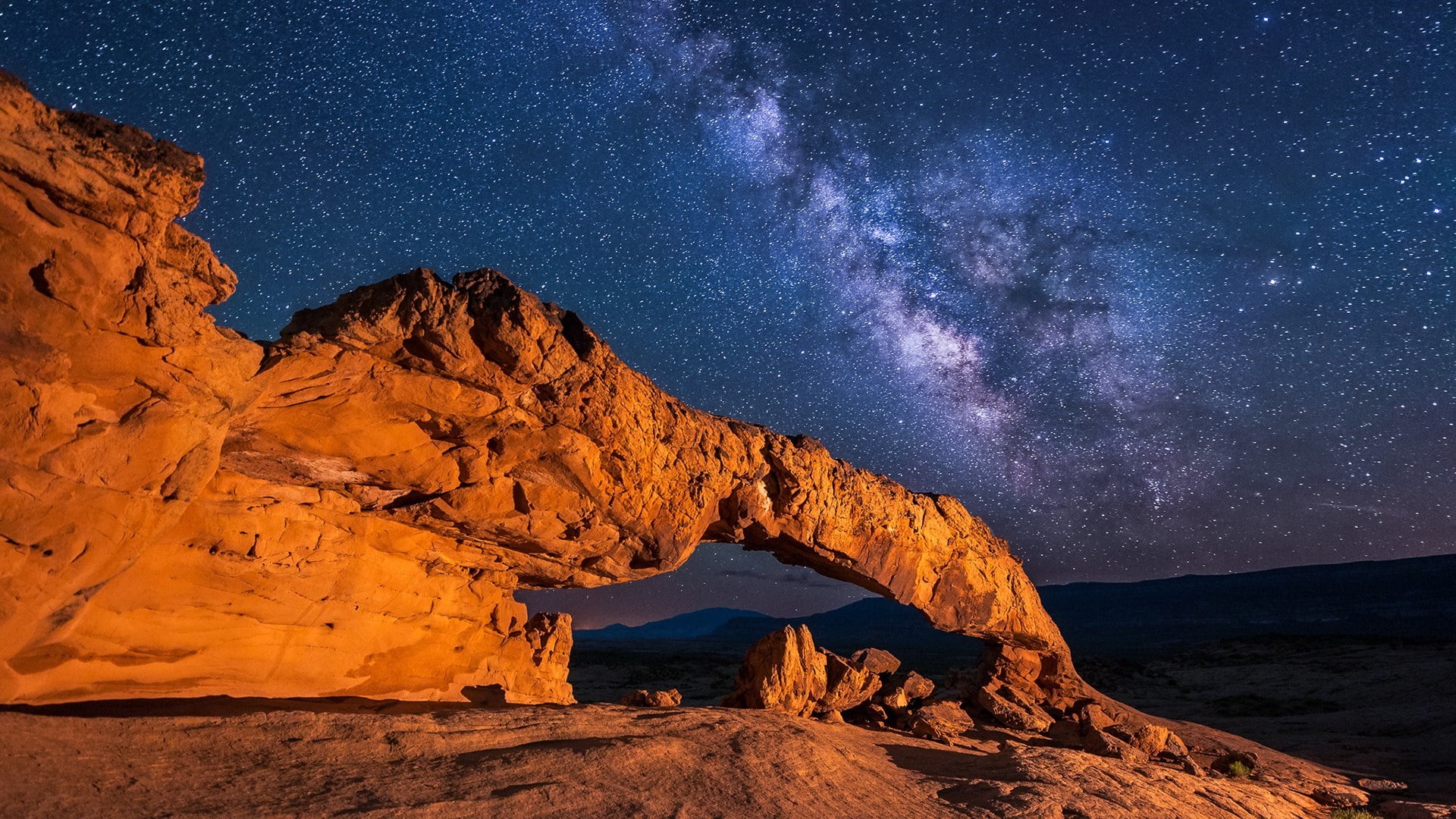 beauty in nature, tranquility, astronomy, badlands, rock formation, mountain, milky way, grand staircase escalante national monument, space and astronomy, HD Wallpaper