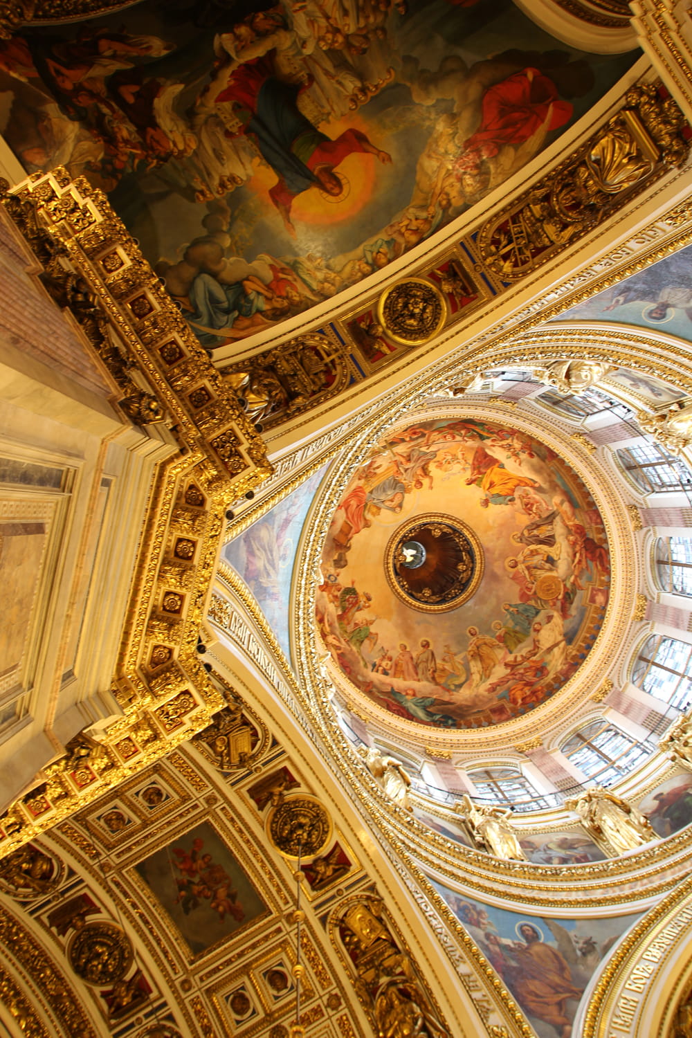 pray, spiritual, wall, built structure, city, colonnade, religion, dome, cupola, craft, human representation, indoors, landmarks, travel, trip, fresco, Phone HD Wallpaper