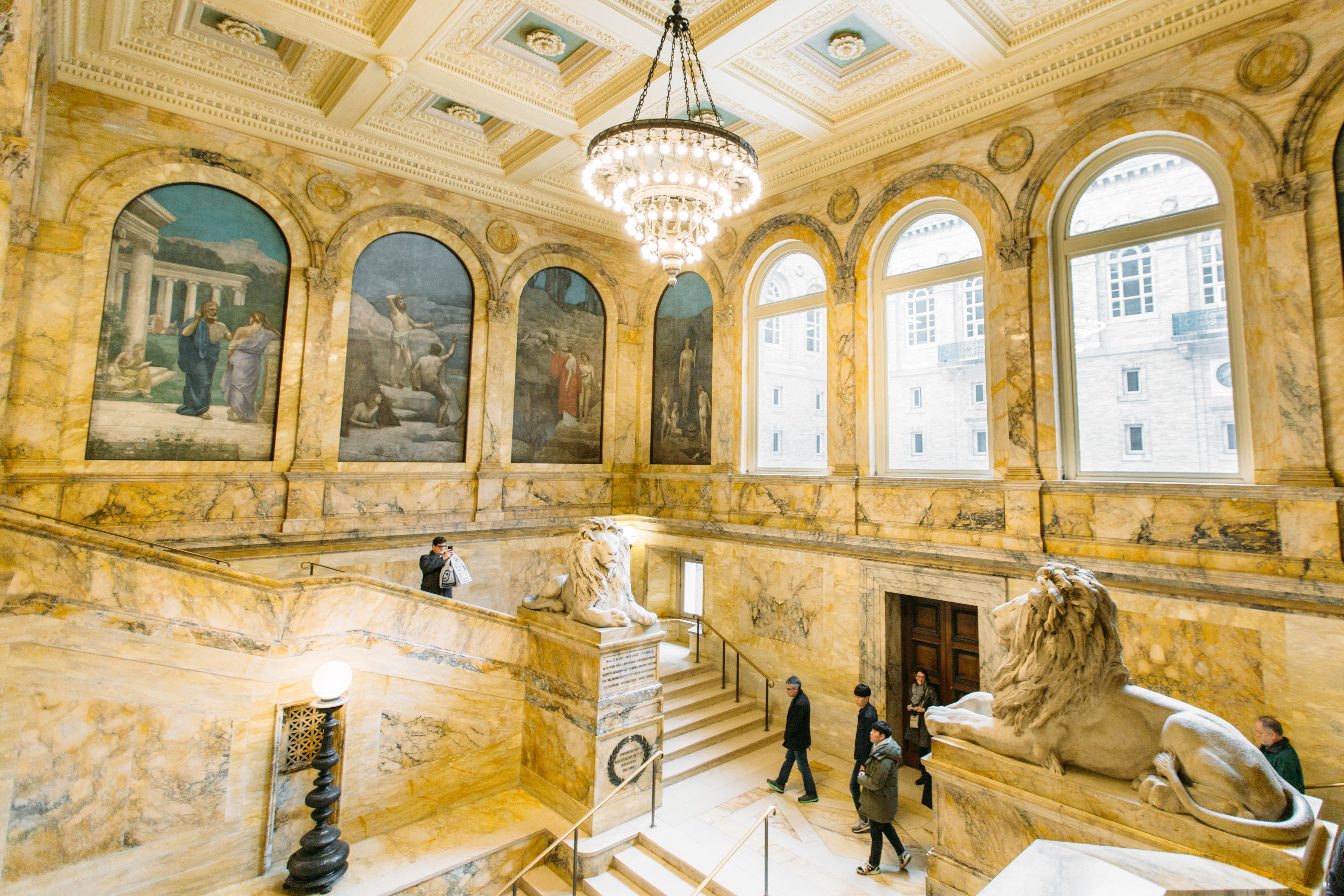 indoors, the past, built structure, person, marble, lion, candid, sculpture, tourism, history, art and craft, library, street photography, building, architecture, HD Wallpaper
