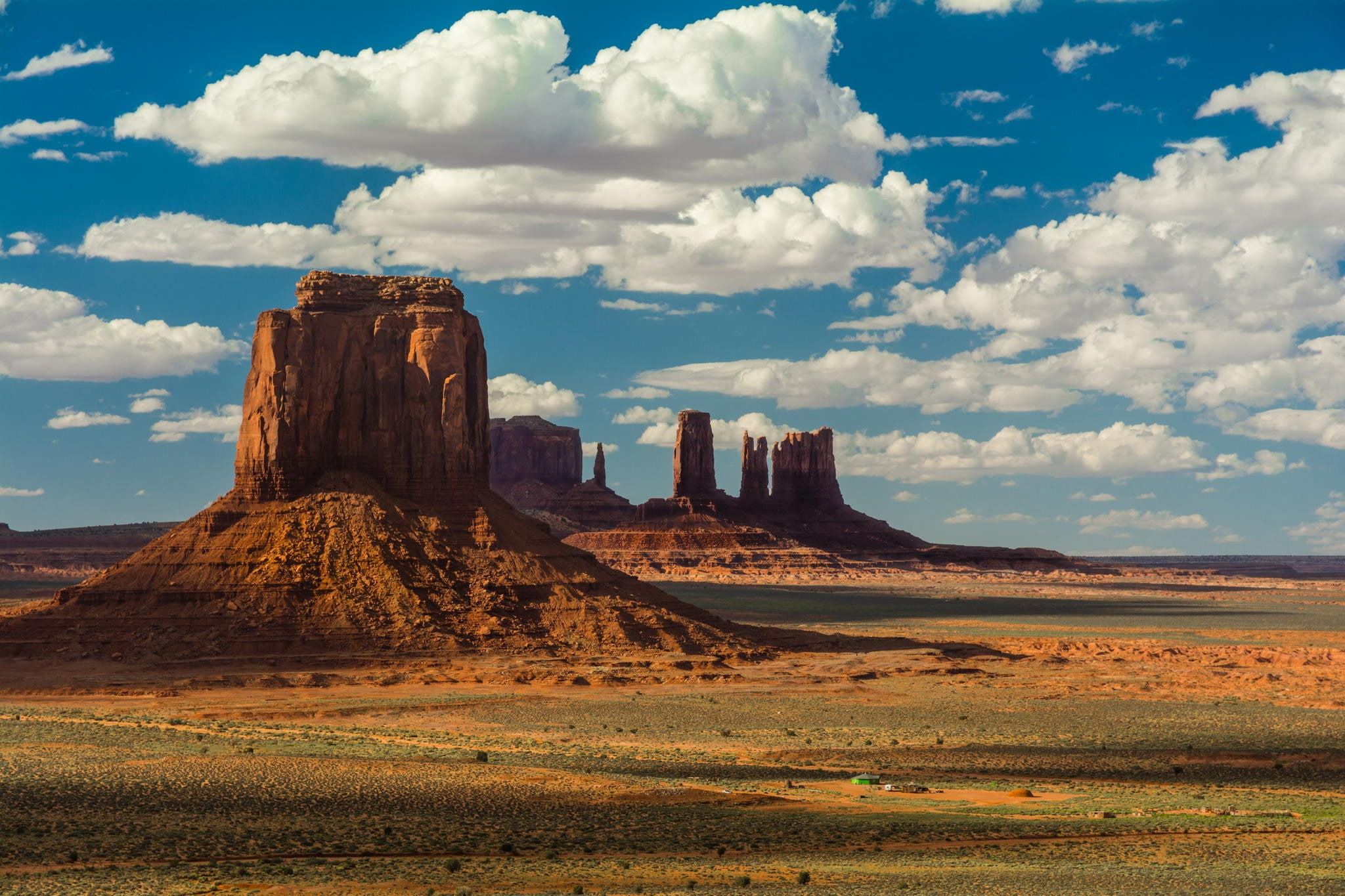 USA, mountains, nature, southwest, Monument Valley, landscape, clouds, 1080P, HD Wallpaper