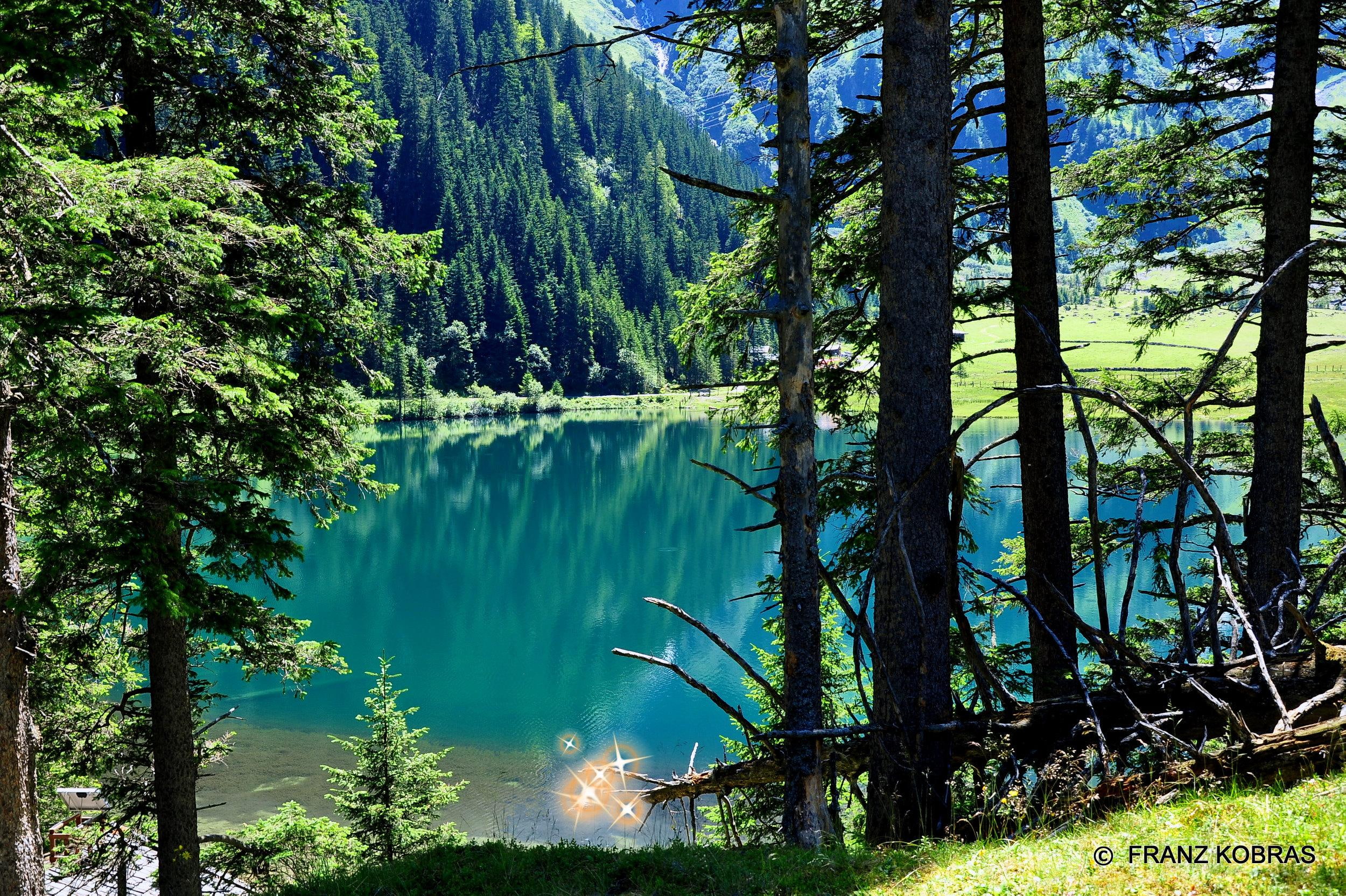 austria, 3d and abstract, 1080P, lake, loch, hinter, HD Wallpaper
