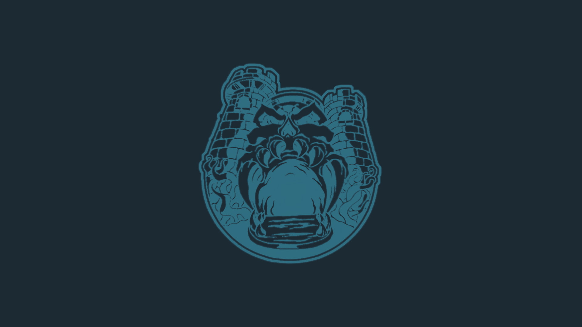 blue, logo, close-up, He-Man, design, human body part, art and craft, 1080P, simple background, human skull, night, single object, representation, human skeleton, HD Wallpaper