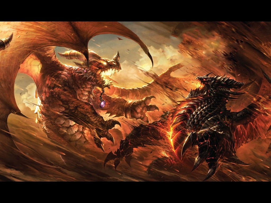 creativity, no people, outdoors, animal themes, 480P, orange color, digital, World of Warcraft, dragon, glass - material, close-up, sunlight, vertebrate, HD Wallpaper