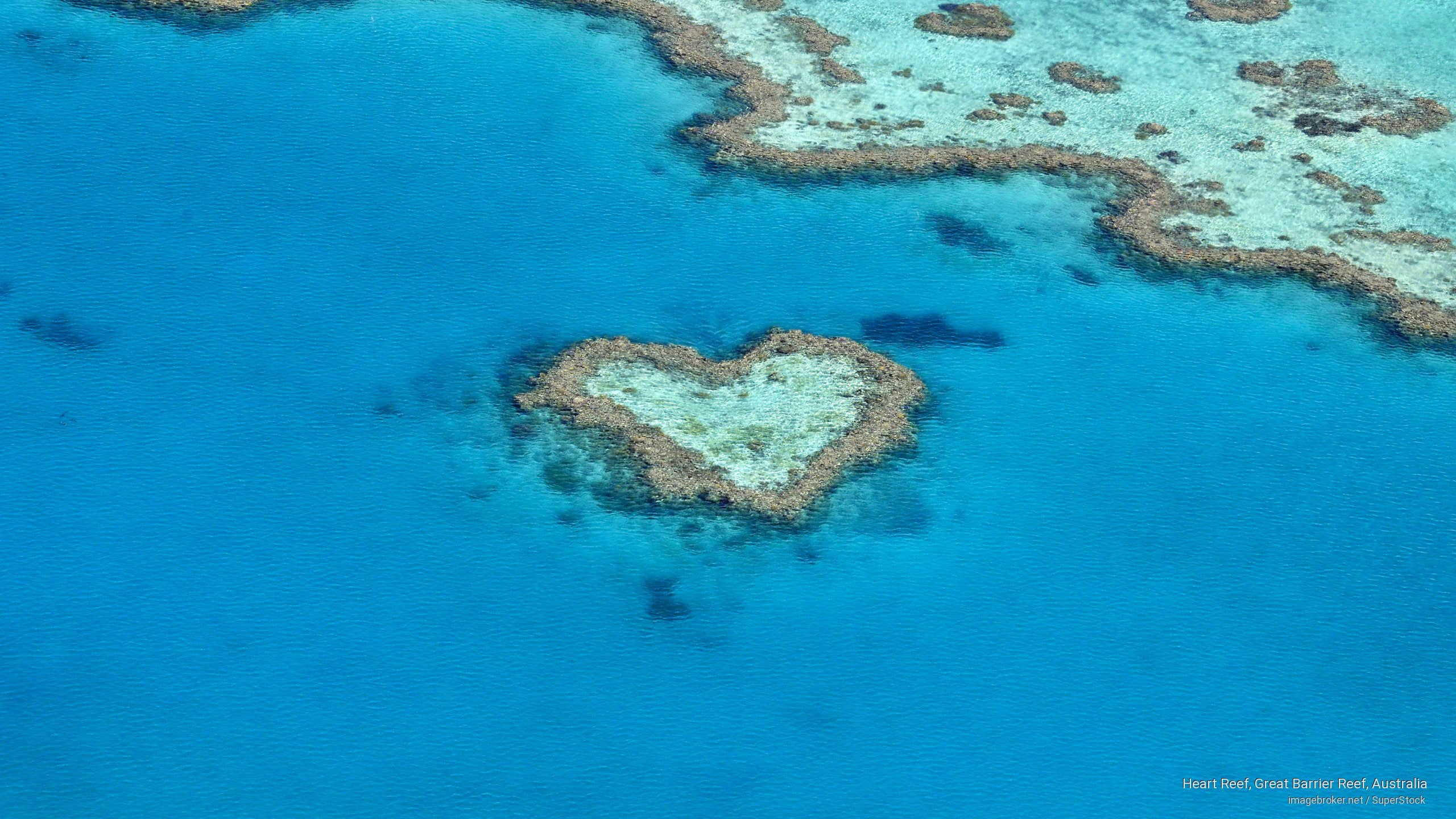 heart, australia, reef, great, 2K, barrier, Oceania, HD Wallpaper